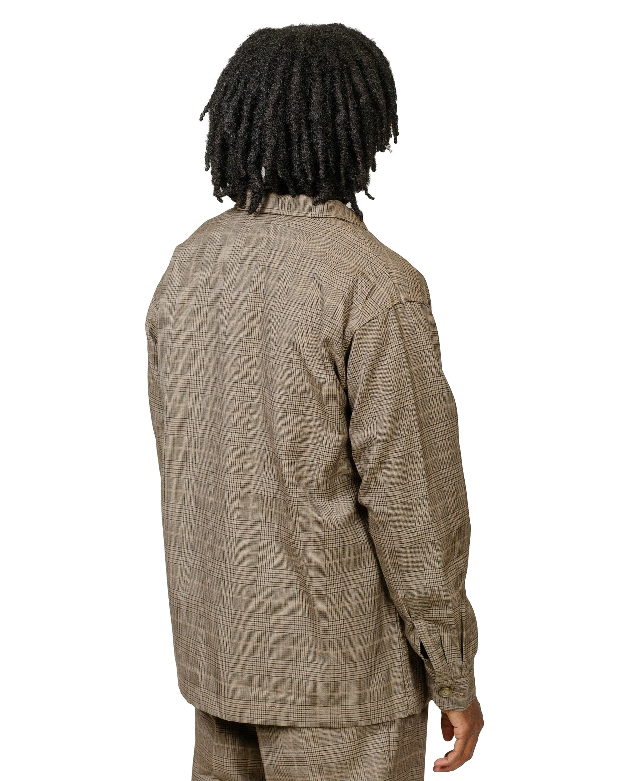 Beams Plus 4B Cuffs Jacket TW Plaid Light Brown sold by Lost & Found product image thumbnail 3