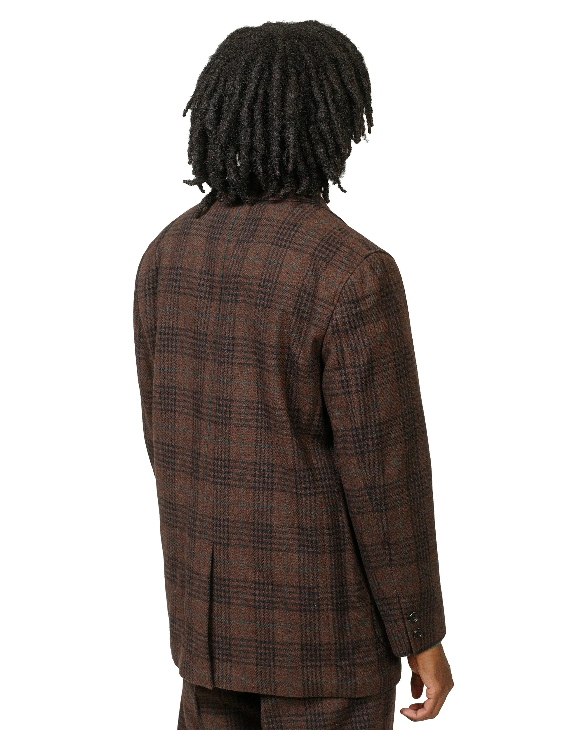 Beams Plus 3B Box-Fit Jacket Wool Plaid Brown sold by Lost & Found product image thumbnail 3