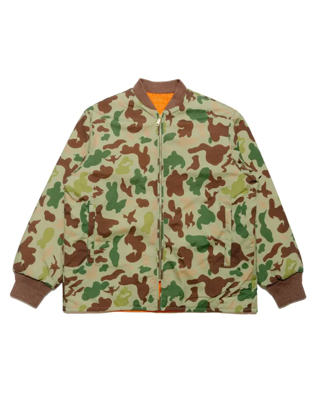 Beams Plus Reversible Puff Blouson Animal Camo Olive made by BEAMS PLUS