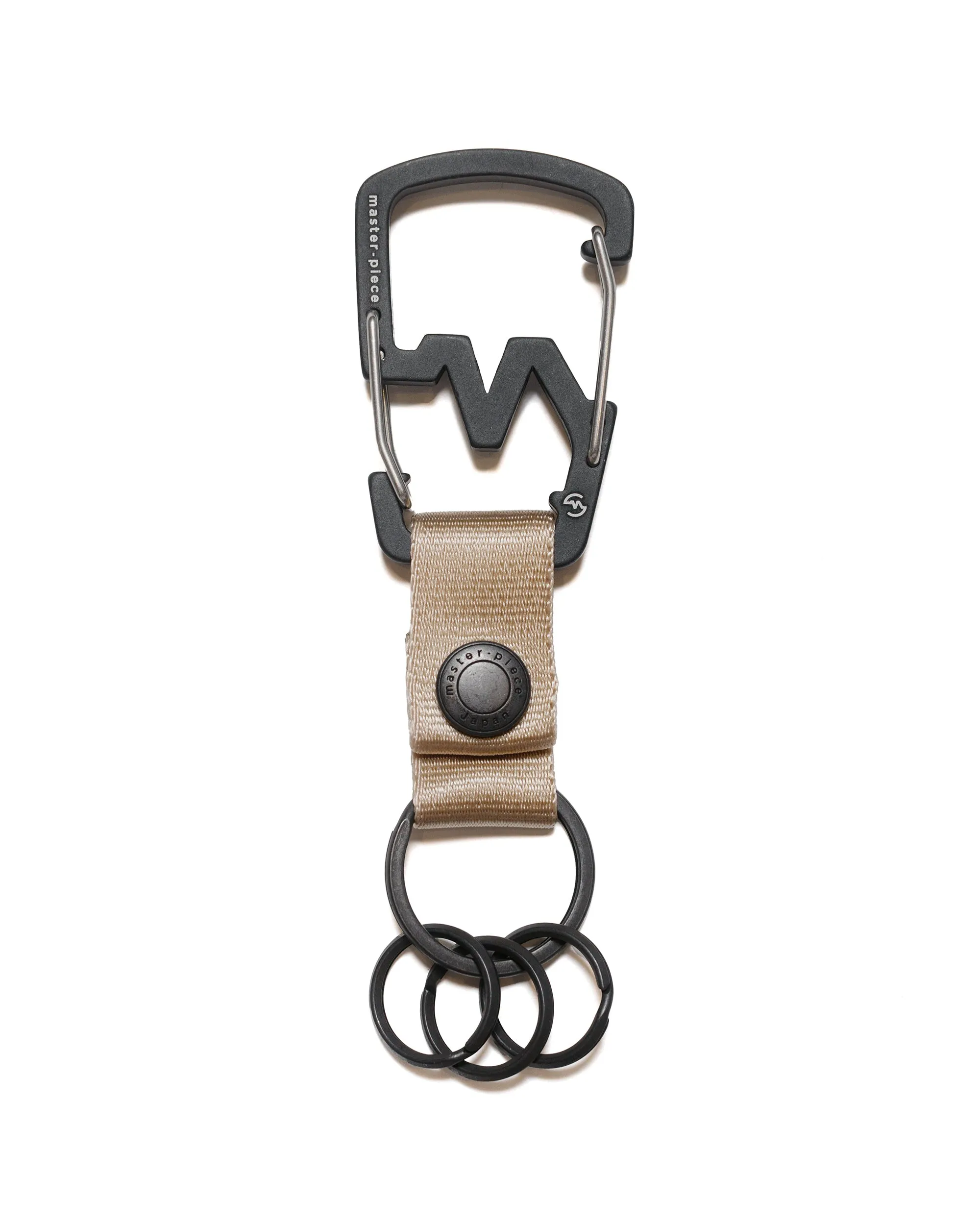 master-piece M-Carabiner Key Ring Key Chain Beige sold by Lost & Found