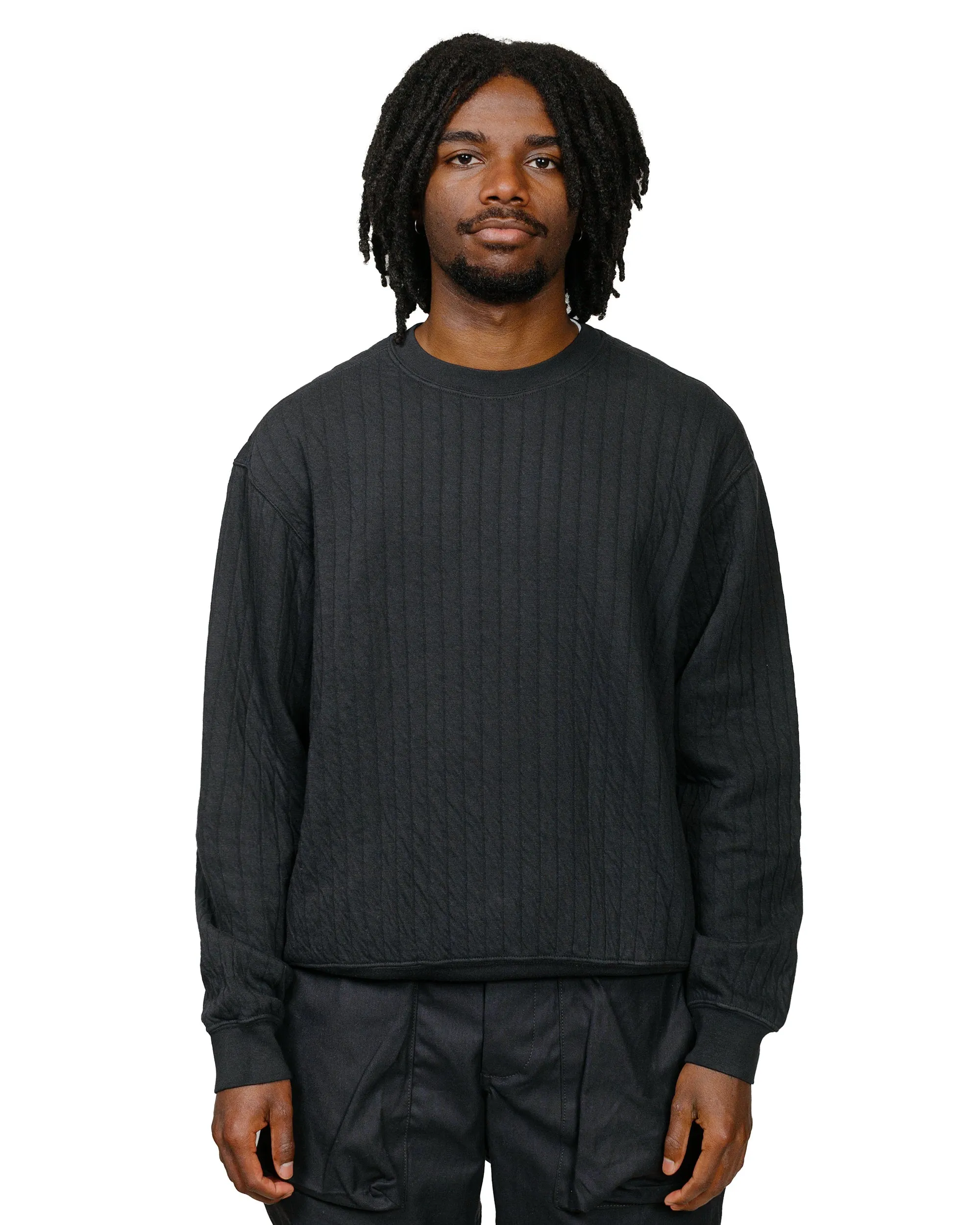 Lady White Co. Quilted Crewneck Anthracite sold by Lost & Found product image thumbnail 2