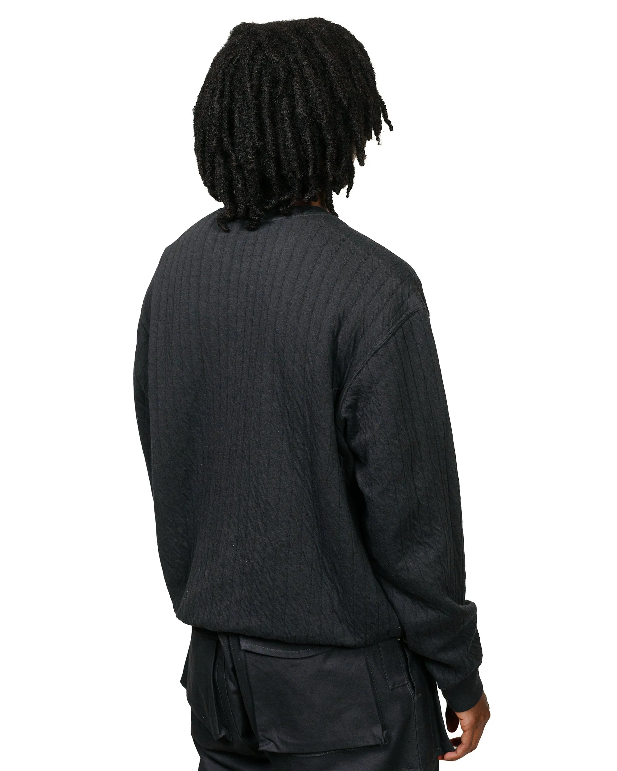 Lady White Co. Quilted Crewneck Anthracite sold by Lost & Found product image thumbnail 3