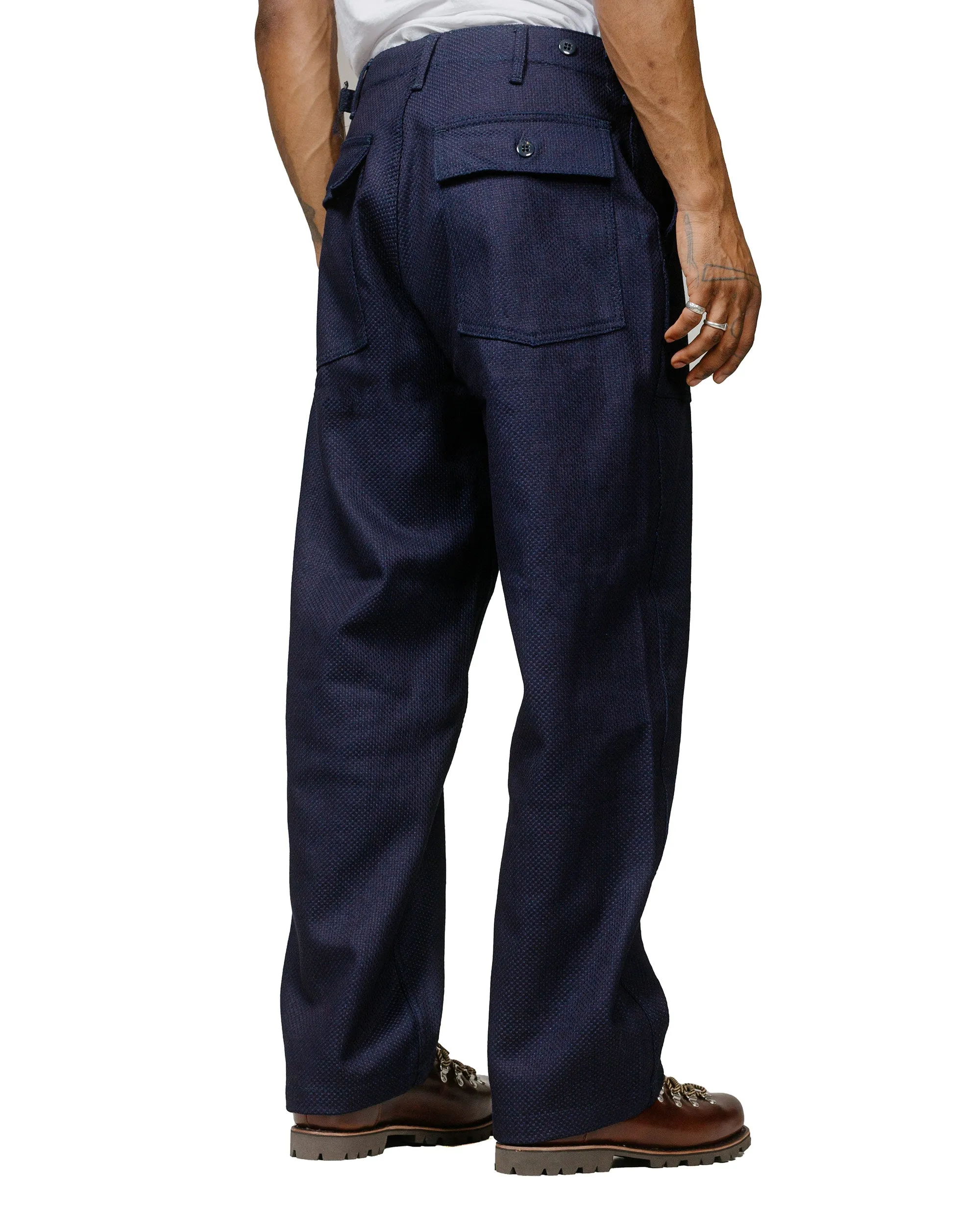 Engineered Garments Workaday Fatigue Pant Dark Navy Cotton Heavy Basketweave sold by Lost & Found product image thumbnail 3
