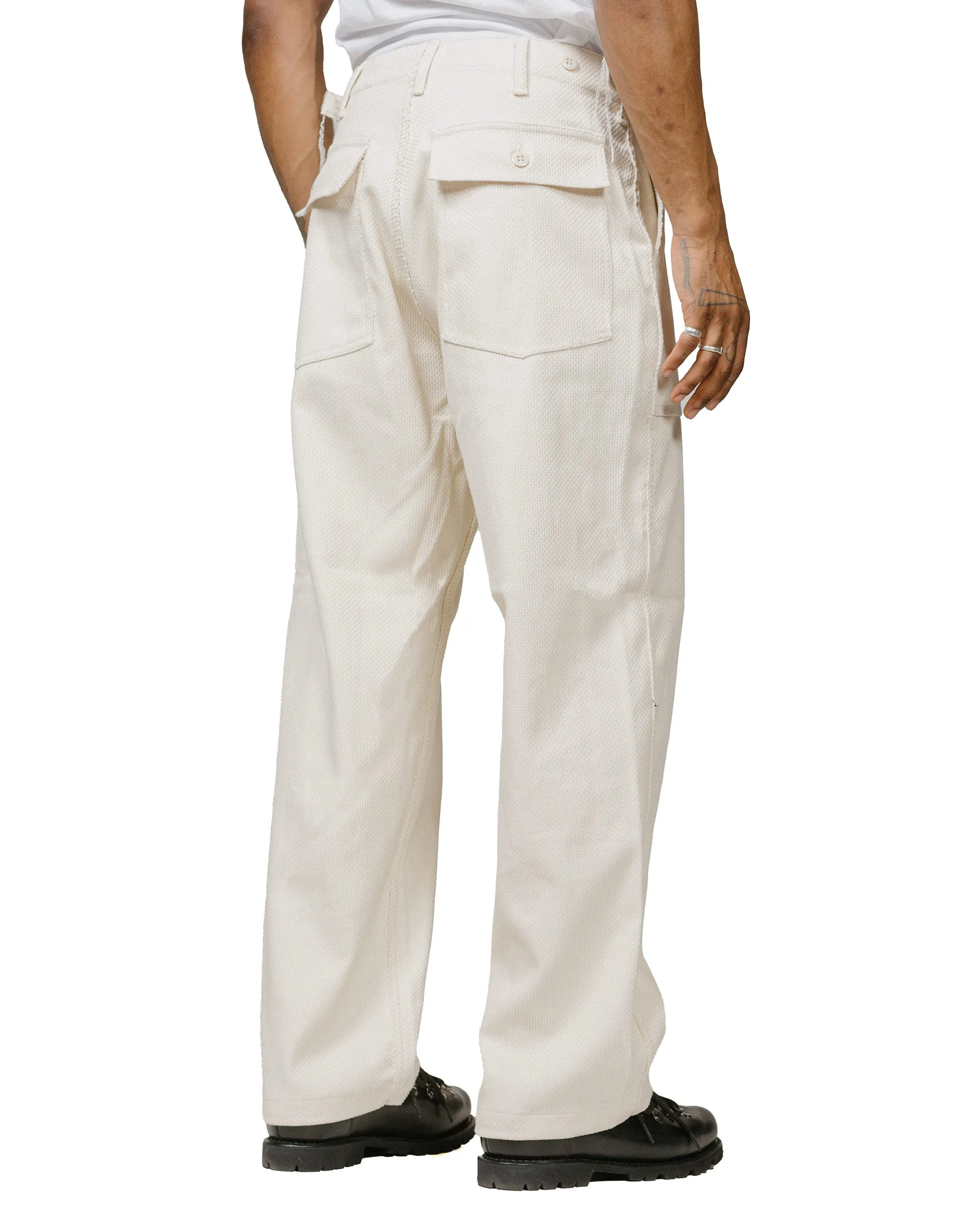 Engineered Garments Workaday Fatigue Pant Natural Cotton Heavy Basketweave sold by Lost & Found product image thumbnail 3