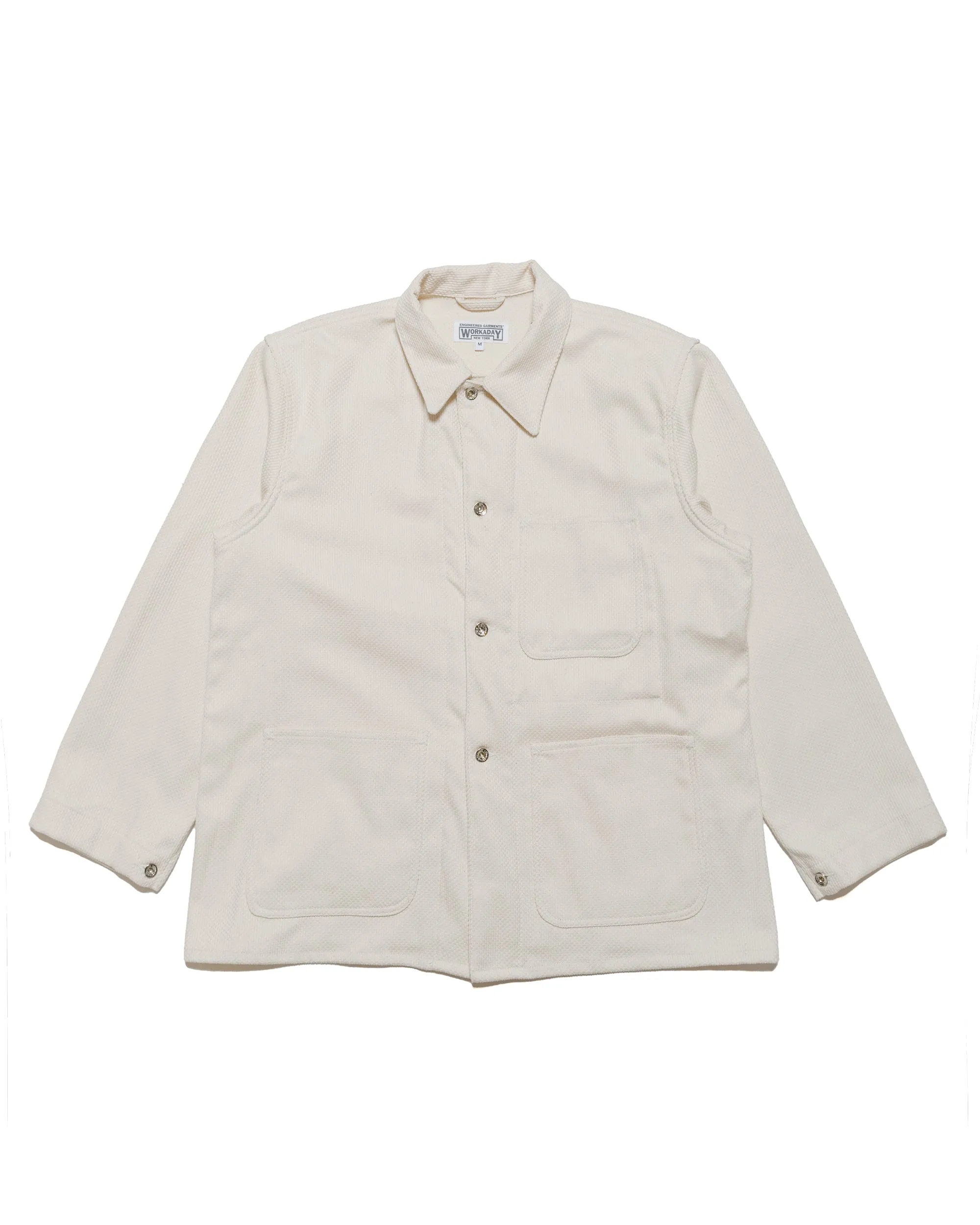 Engineered Garments Workaday Utility Jacket Natural Cotton Heavy Basketweave sold by Lost & Found