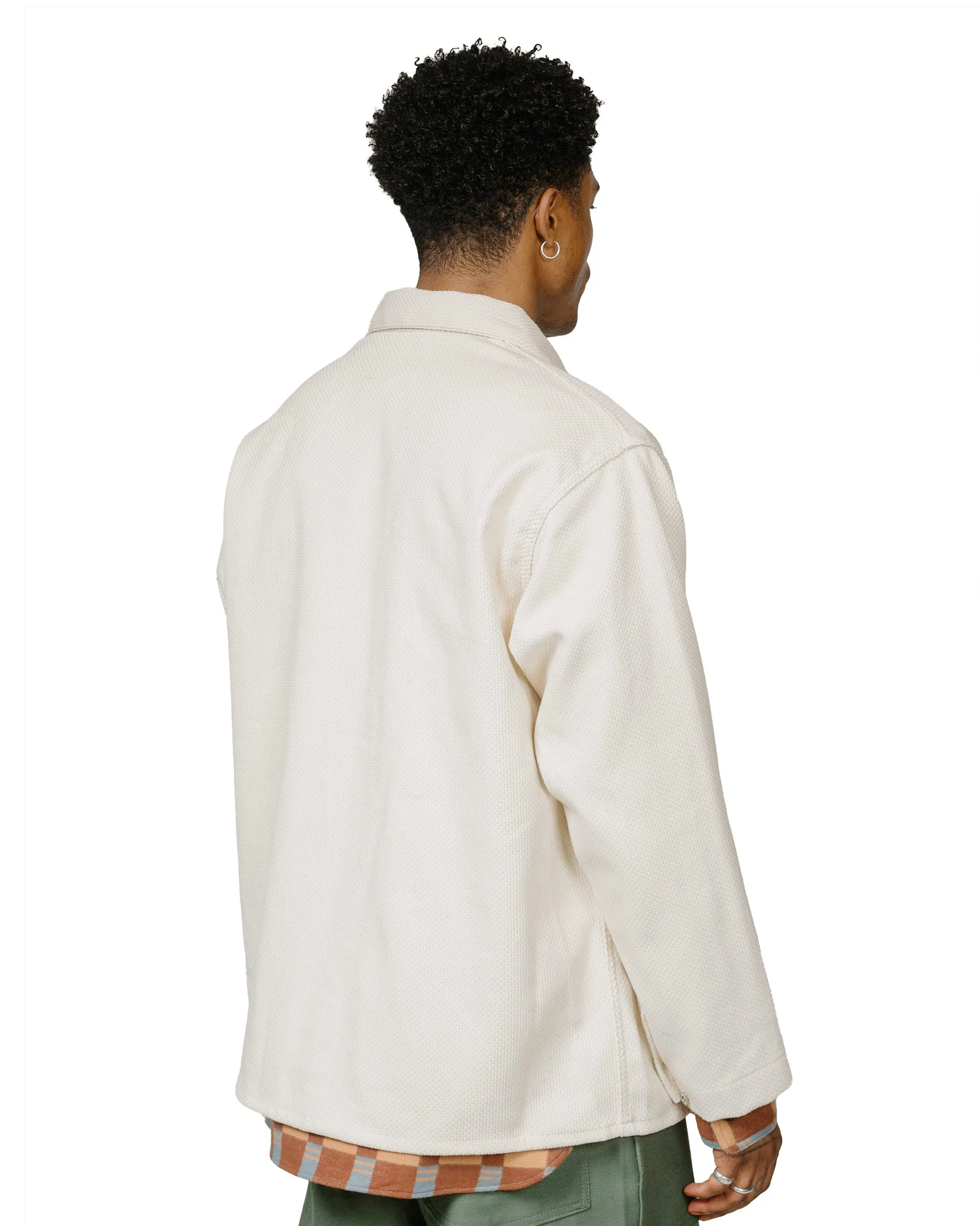 Engineered Garments Workaday Utility Jacket Natural Cotton Heavy Basketweave sold by Lost & Found product image thumbnail 3