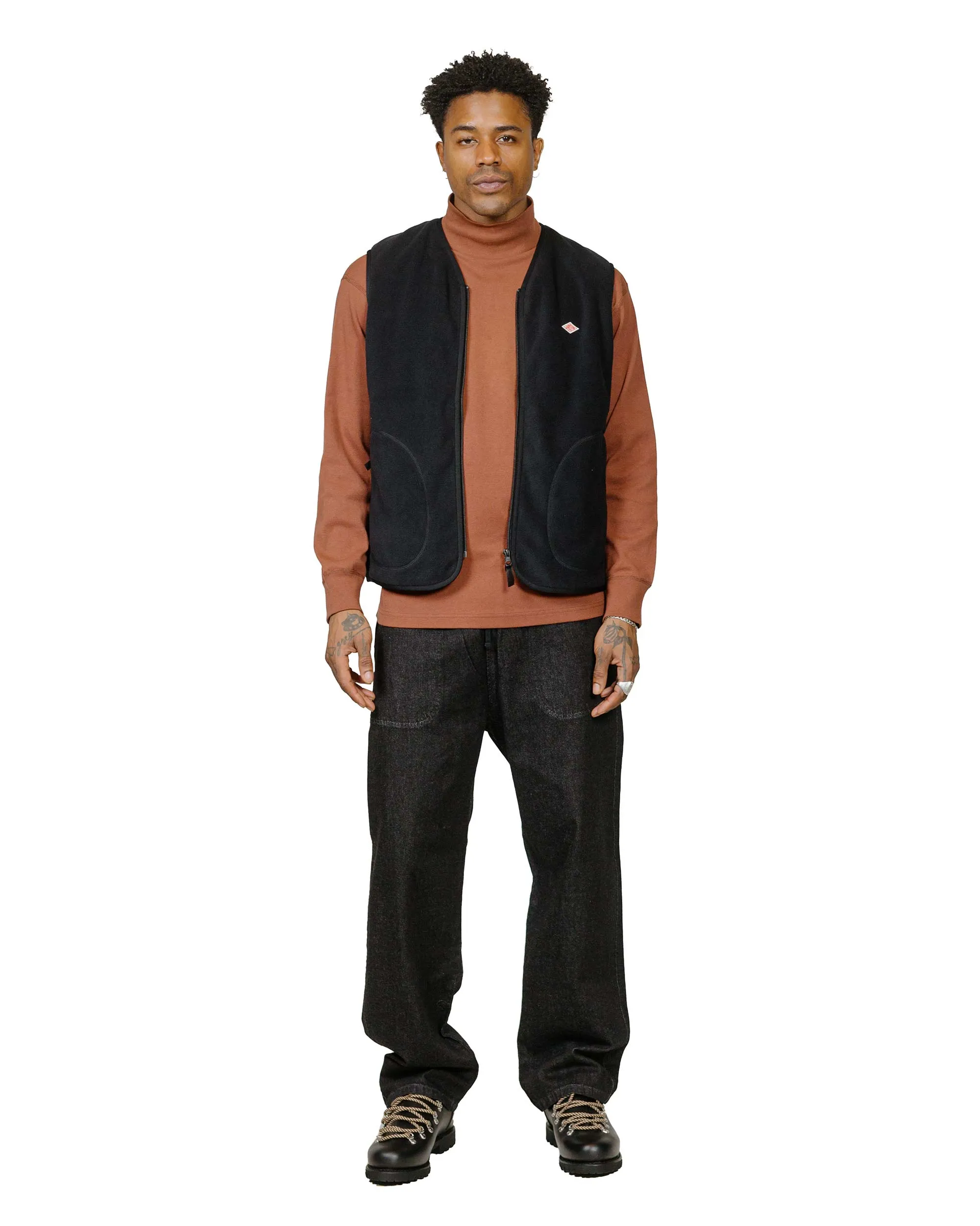 Danton Polartec Fleece Zip Vest Black sold by Lost & Found product image thumbnail 4