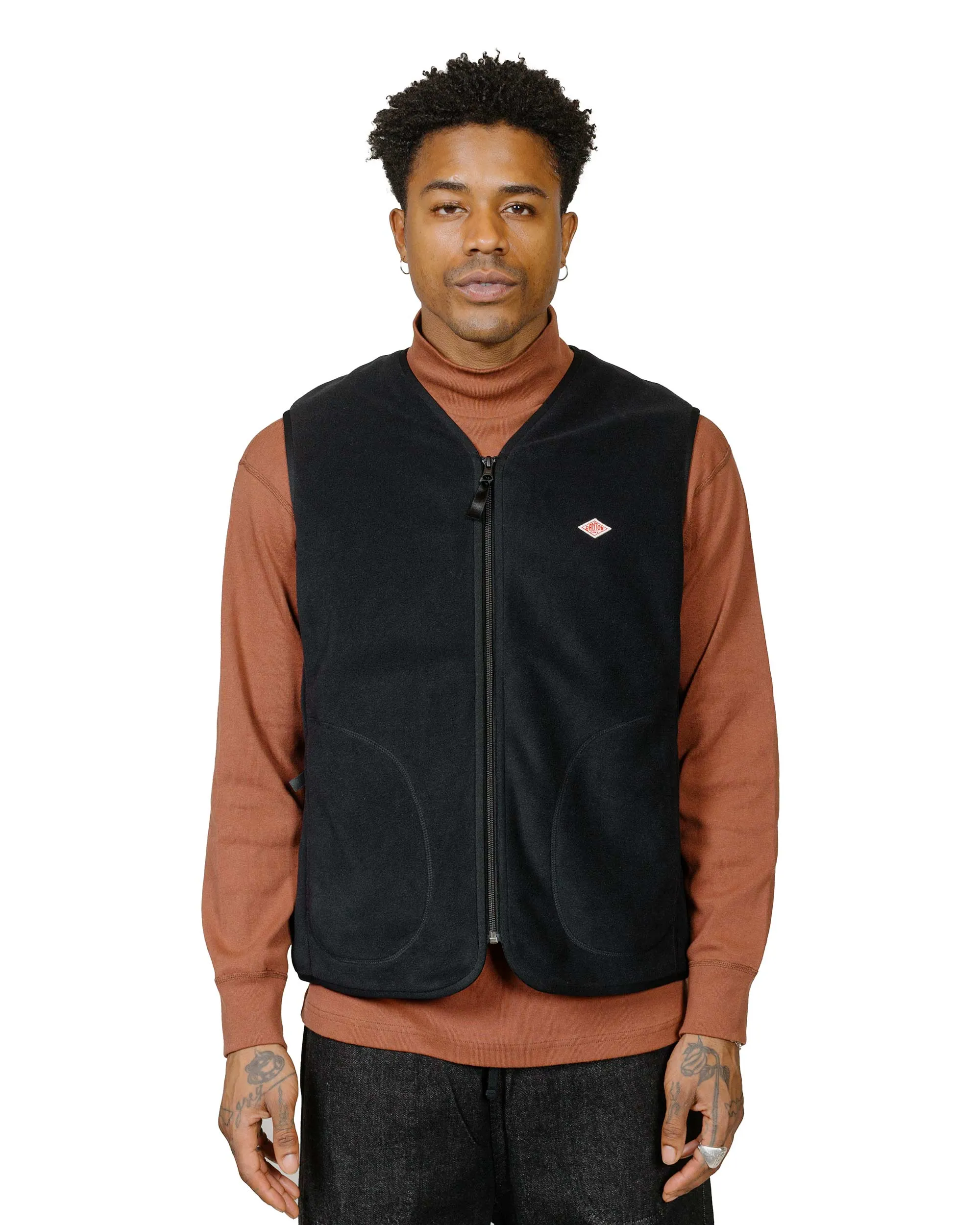 Danton Polartec Fleece Zip Vest Black sold by Lost & Found product image thumbnail 2