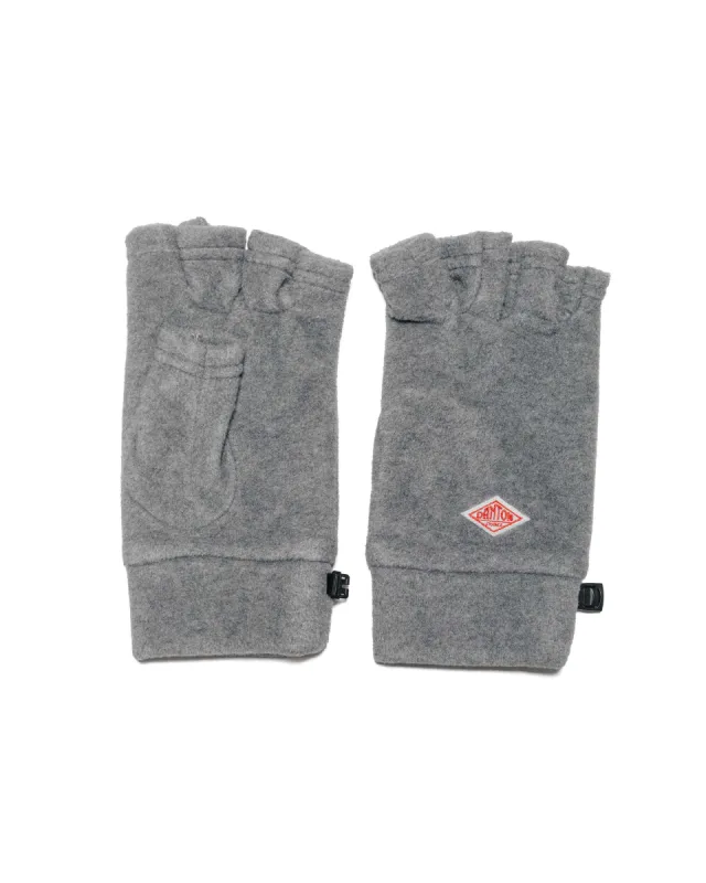 Danton Fleece Fingerless Gloves Dark Grey sold by Lost & Found