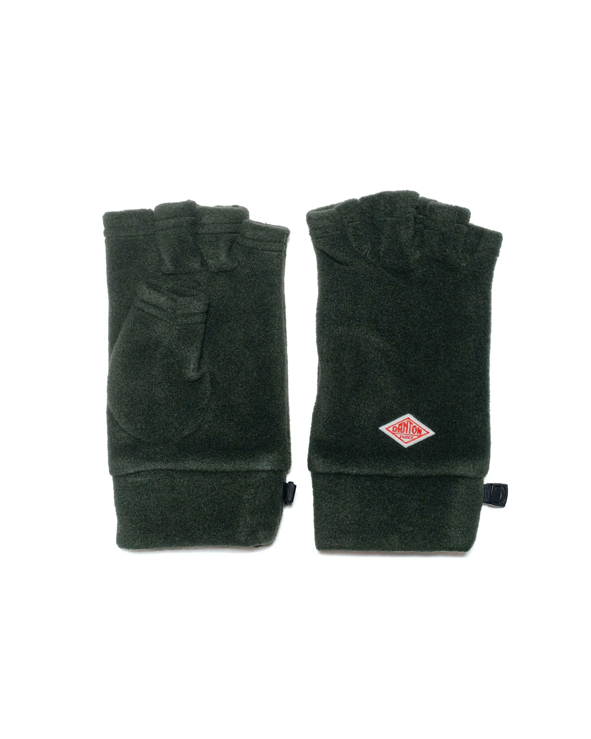 Danton Fleece Fingerless Gloves Dark Green sold by Lost & Found