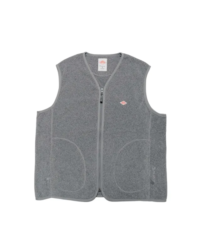 Danton Polartec Fleece Zip Vest Top Grey sold by Lost & Found