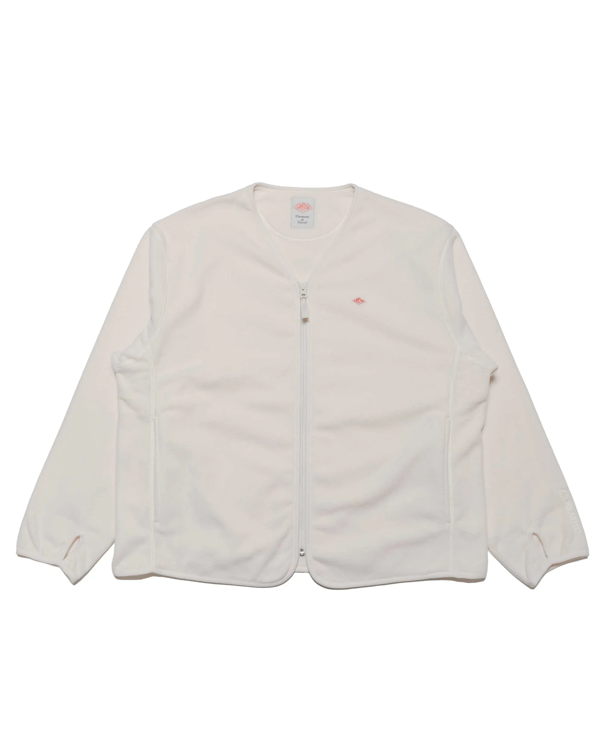 Danton Polartec Fleece Zip Jacket Ivory sold by Lost & Found