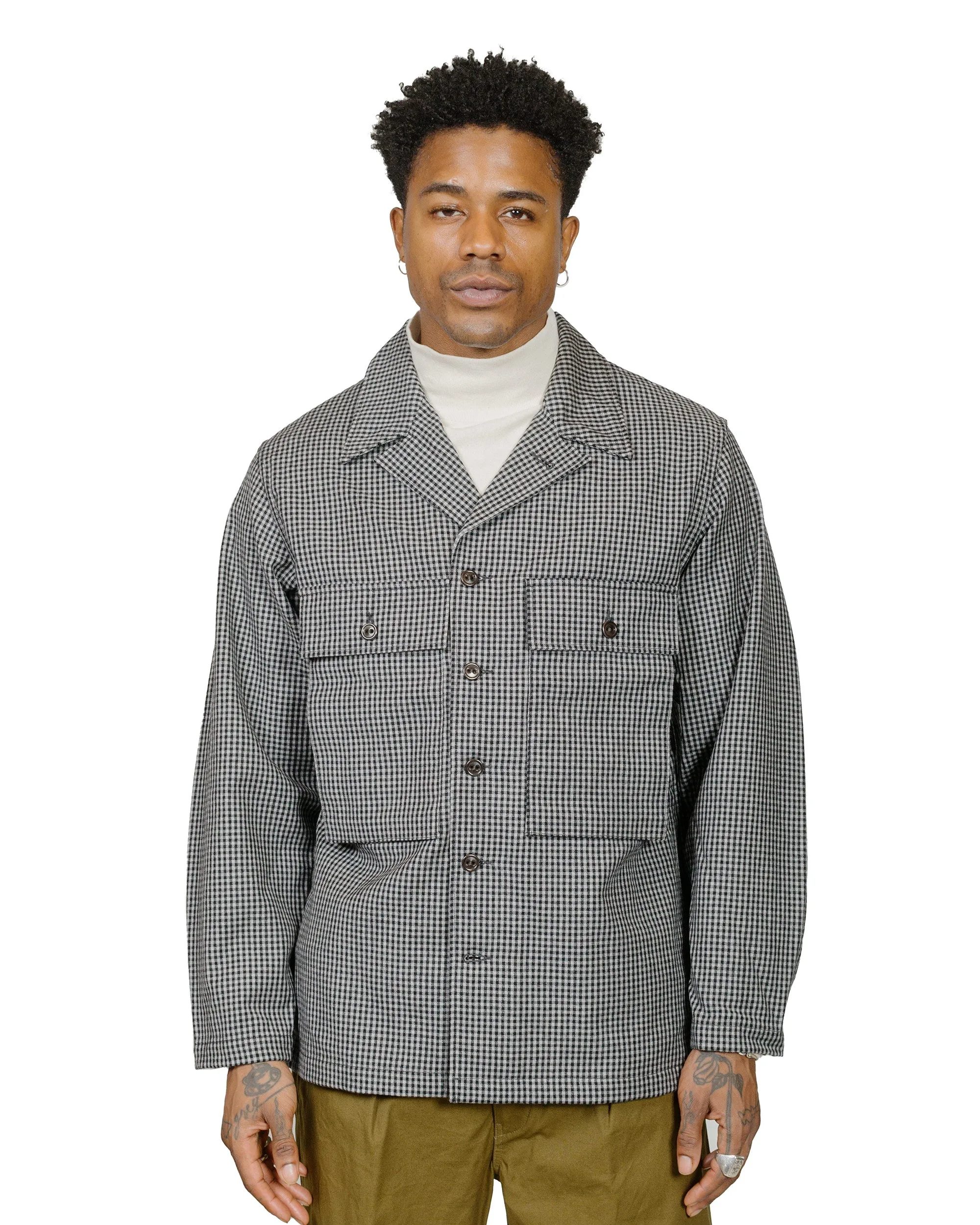 Cohérence Vernon-D Rover Wool Twill Jacket Check sold by Lost & Found product image thumbnail 2