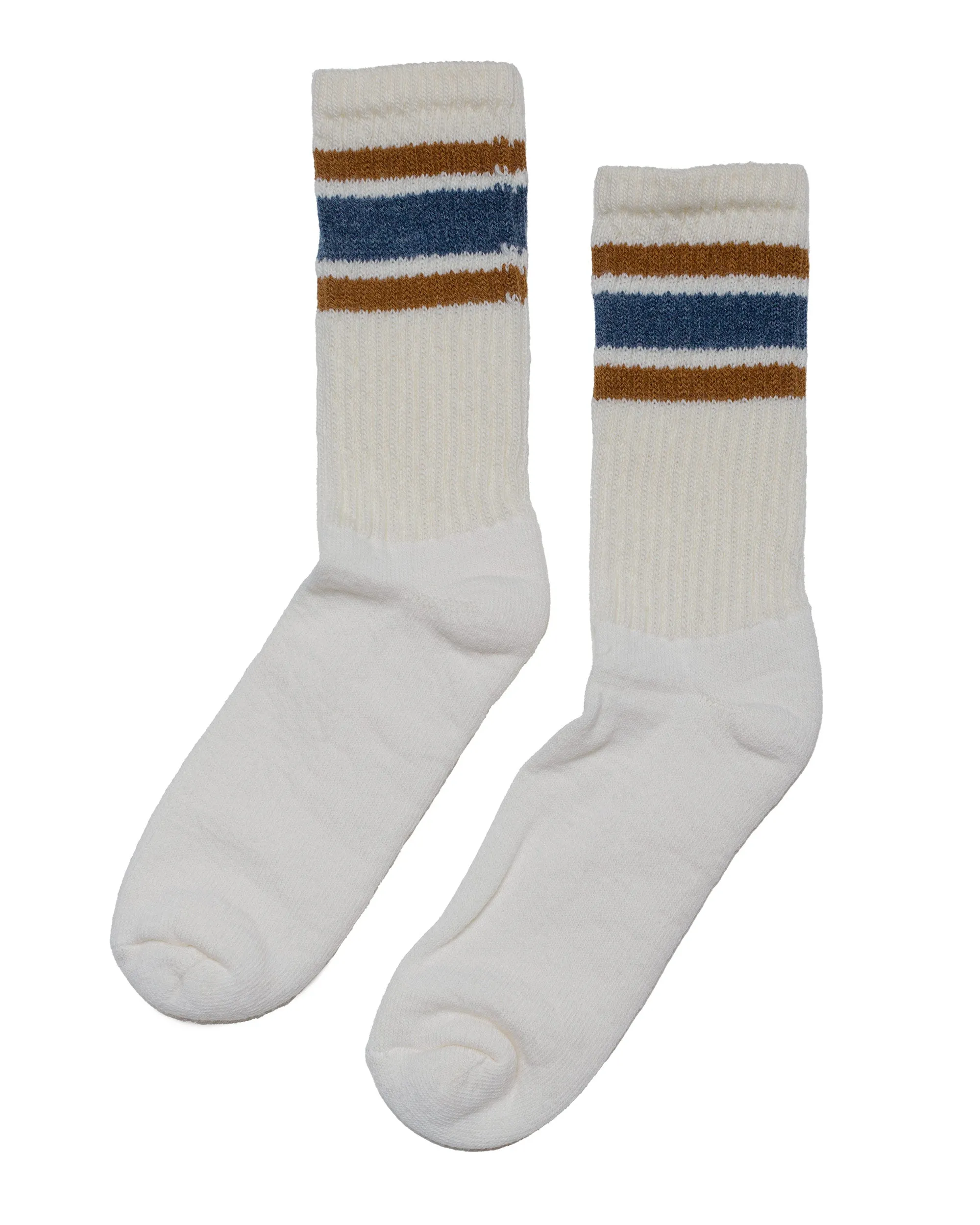 American Trench The Merino Retro Stripe Denim/Brown sold by Lost & Found product image thumbnail 2