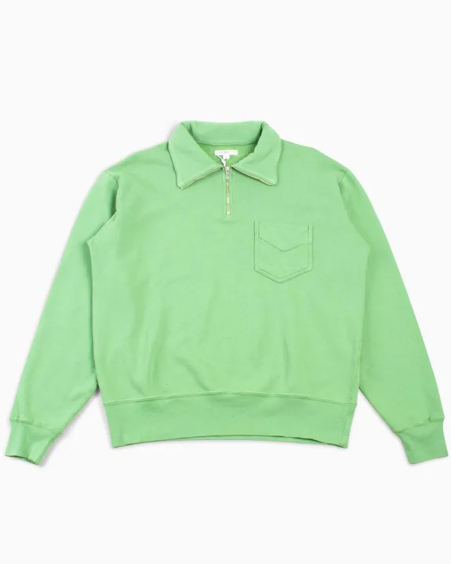 Lady White Co. Quarter Zip Sweatshirt Faded Green sold by Lost & Found