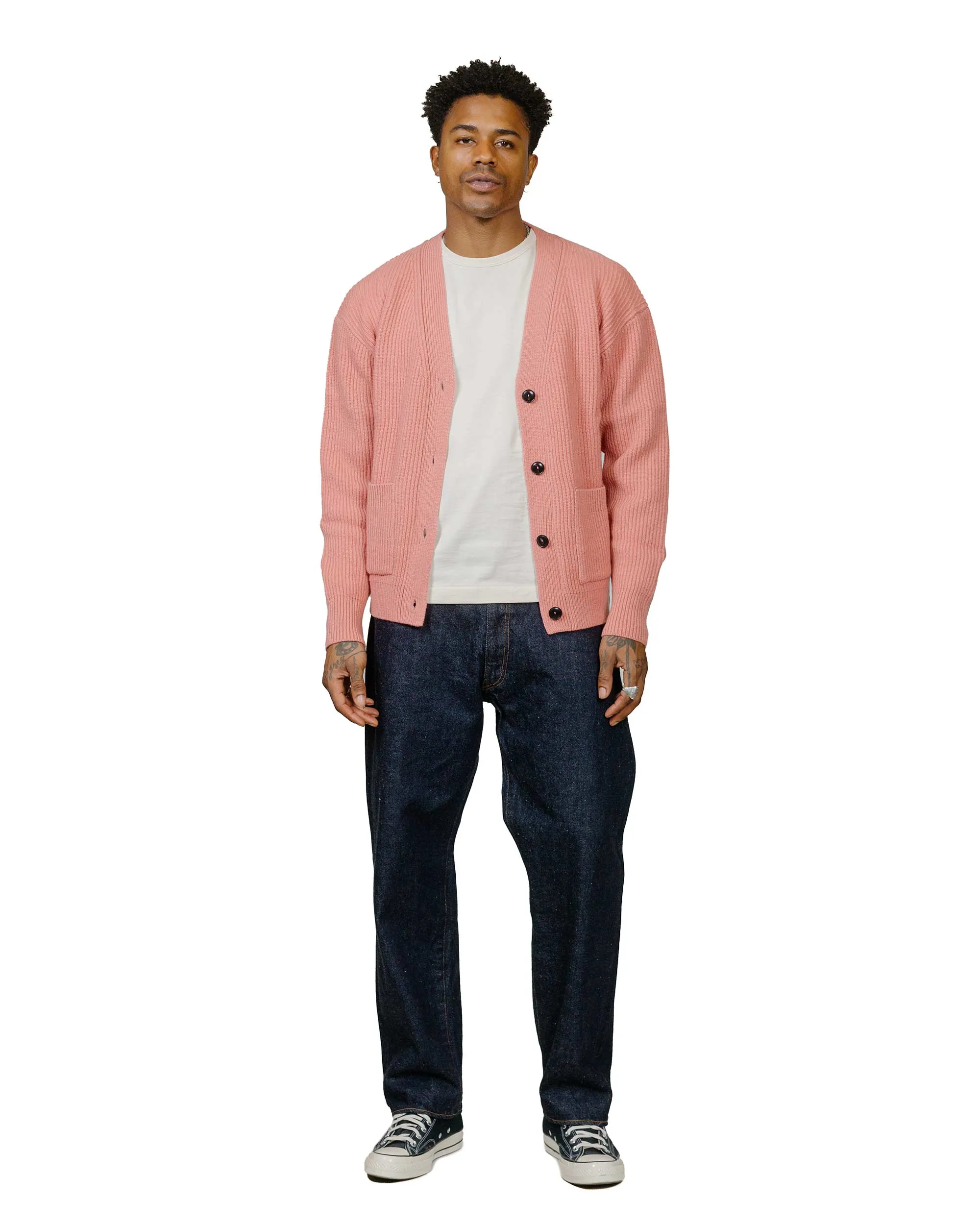 Merz B. Schwanen LOCG02 Cardigan Rosewood sold by Lost & Found product image thumbnail 4