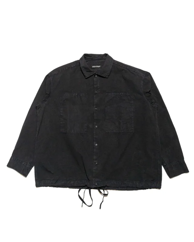 CASEY CASEY Mili Volume Shirt Tough Cot Black sold by Lost & Found