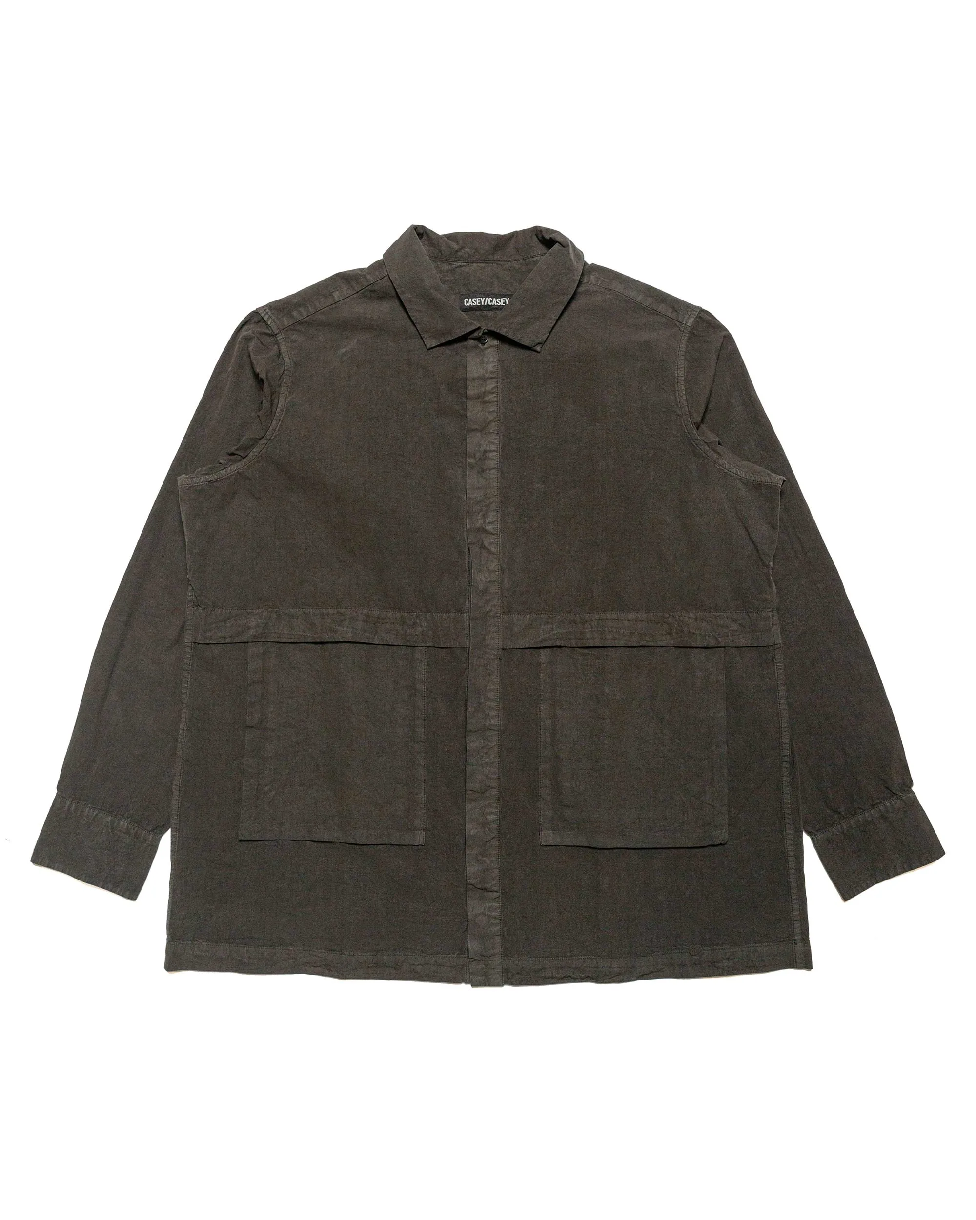 CASEY CASEY Fabu Shirt Paper Cot Dark Khaki sold by Lost & Found
