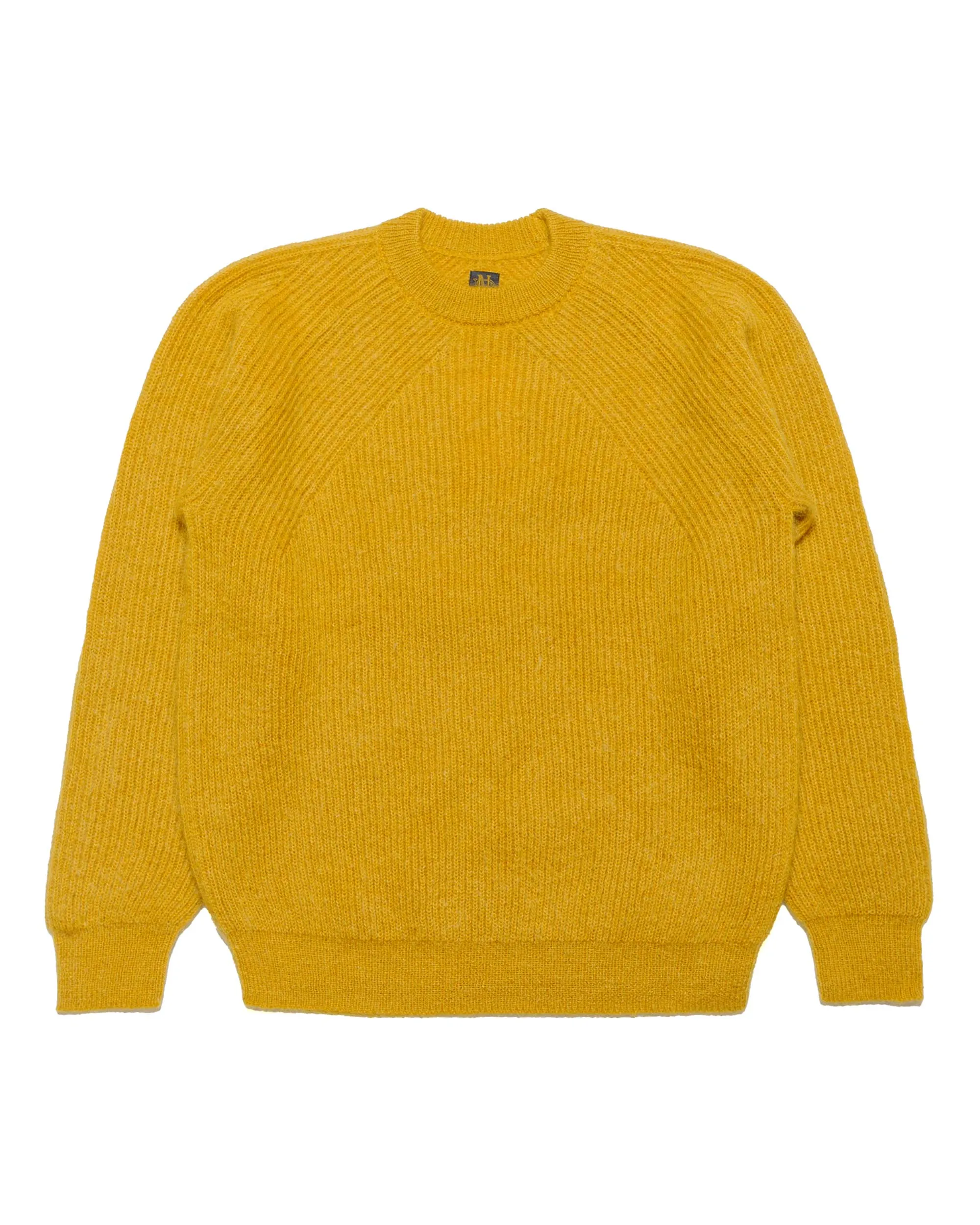 Batoner Pure Mohair Signature Crew Neck Yellow sold by Lost & Found