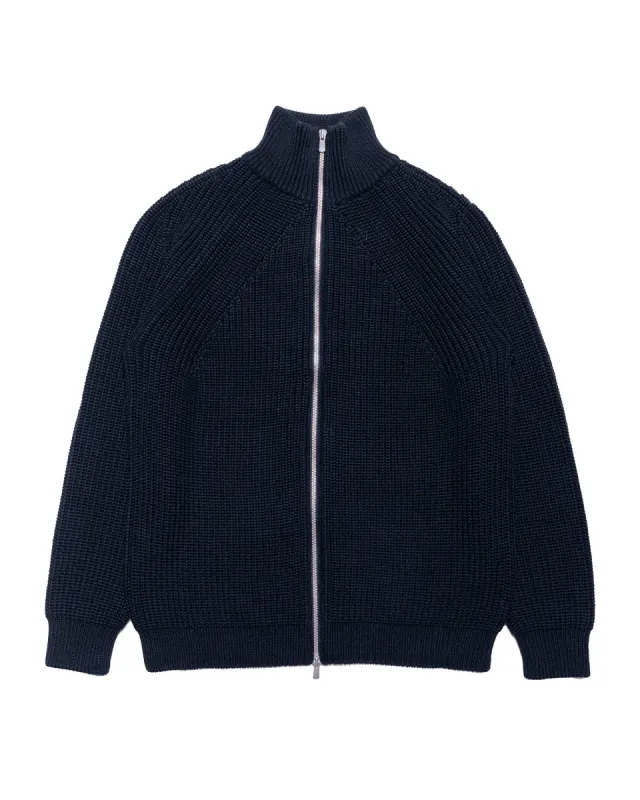 Batoner Signature Driver Knit Navy sold by Lost & Found
