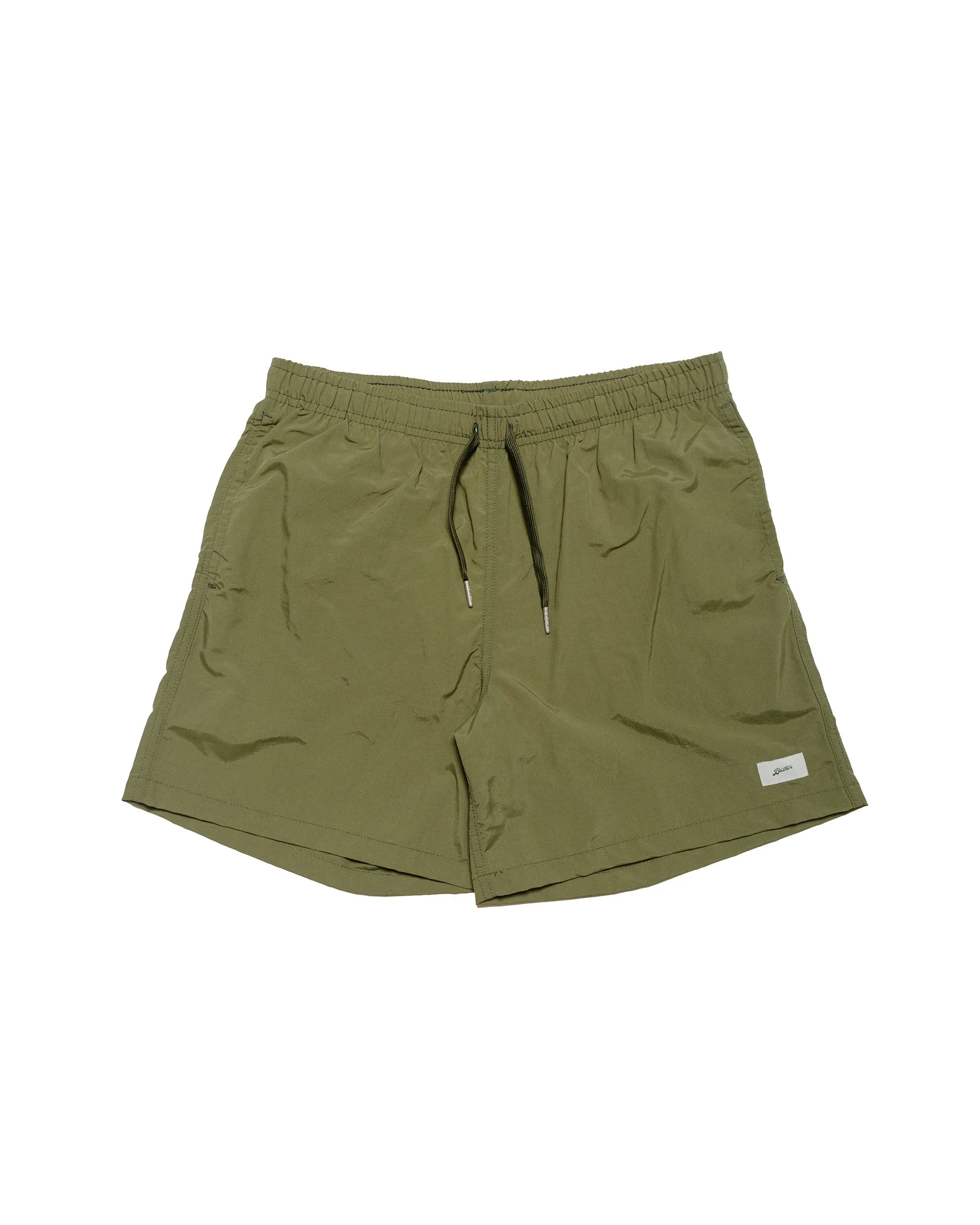 Bather Solid Olive Swim Trunk sold by Lost & Found