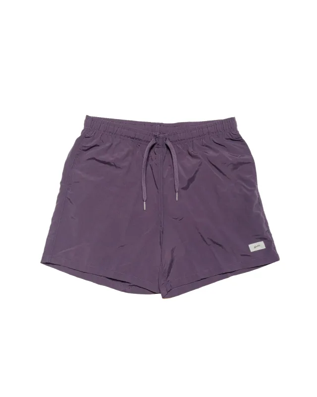 Bather Solid Plum Swim Trunk sold by Lost & Found