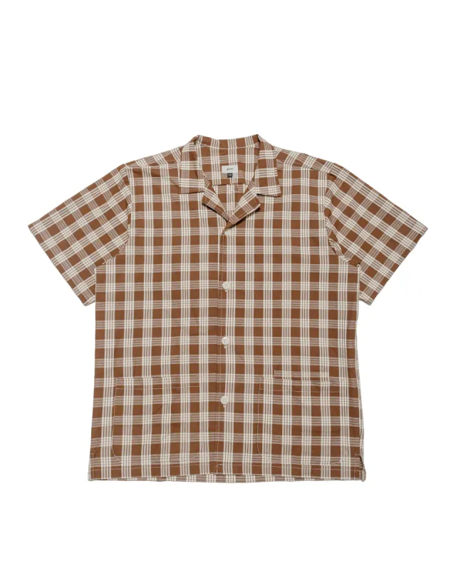 Bather Walnut Palaka Traveler Camp Shirt sold by Lost & Found