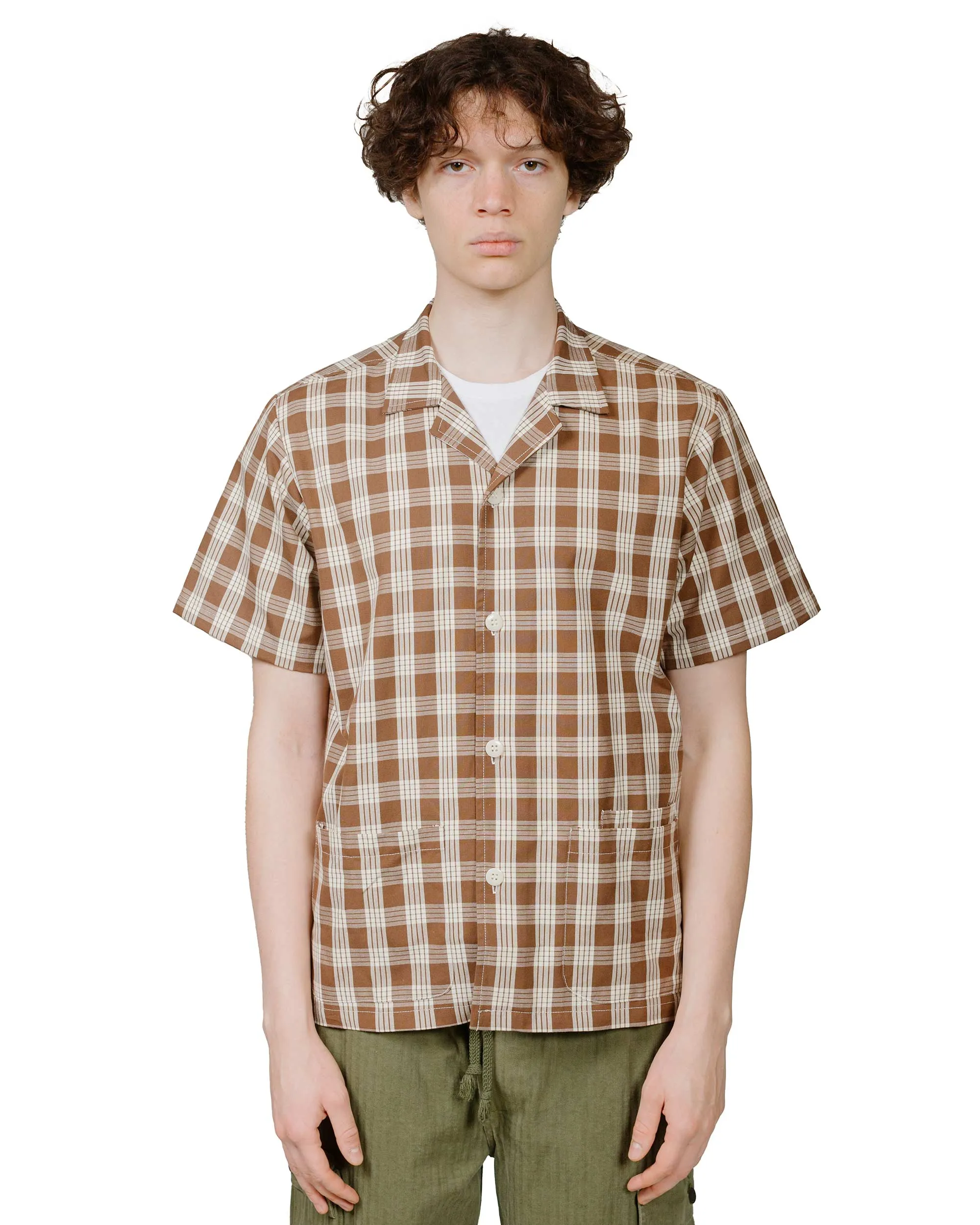 Bather Walnut Palaka Traveler Camp Shirt sold by Lost & Found product image thumbnail 2