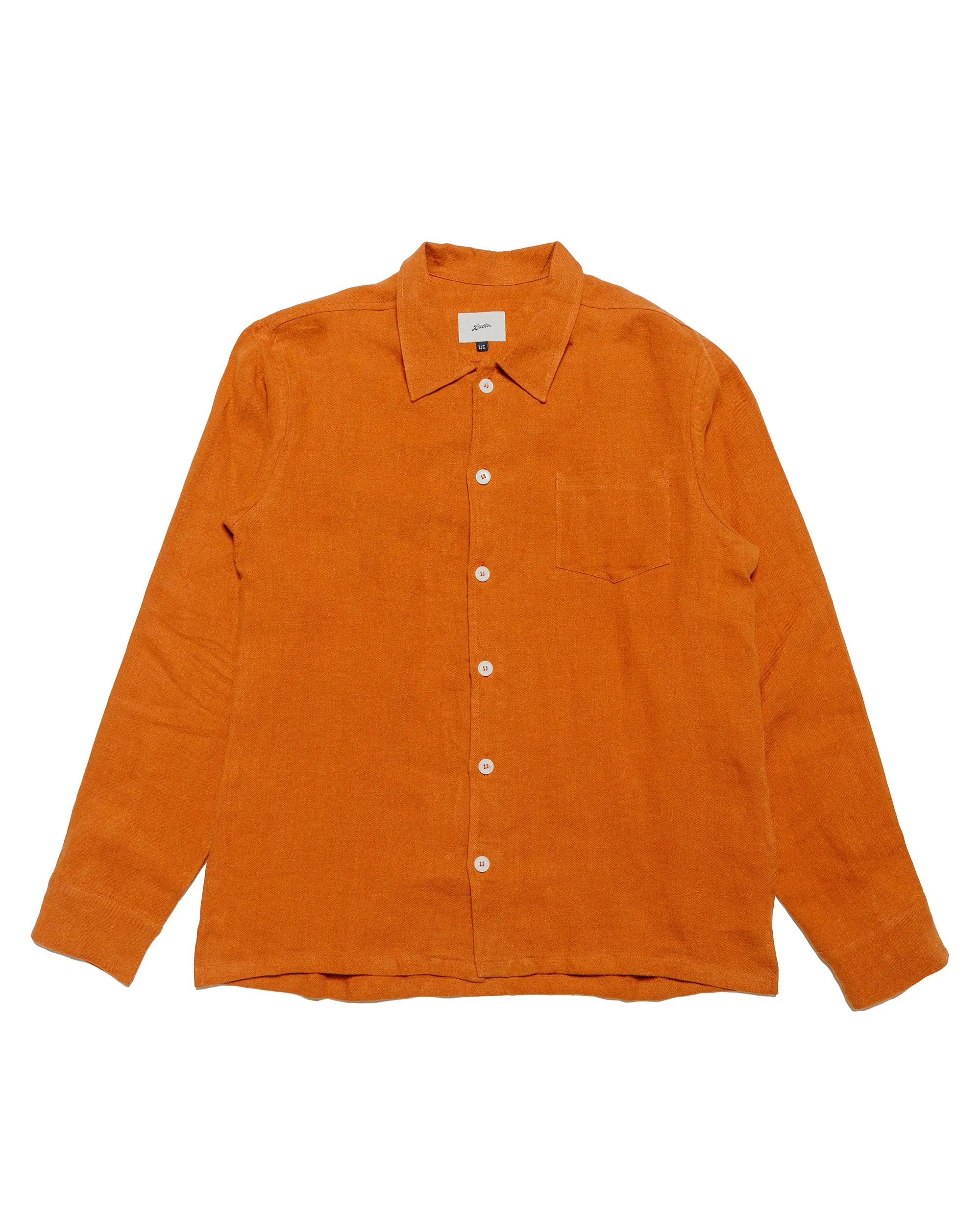 Bather Squash Linen Leisure Shirt sold by Lost & Found