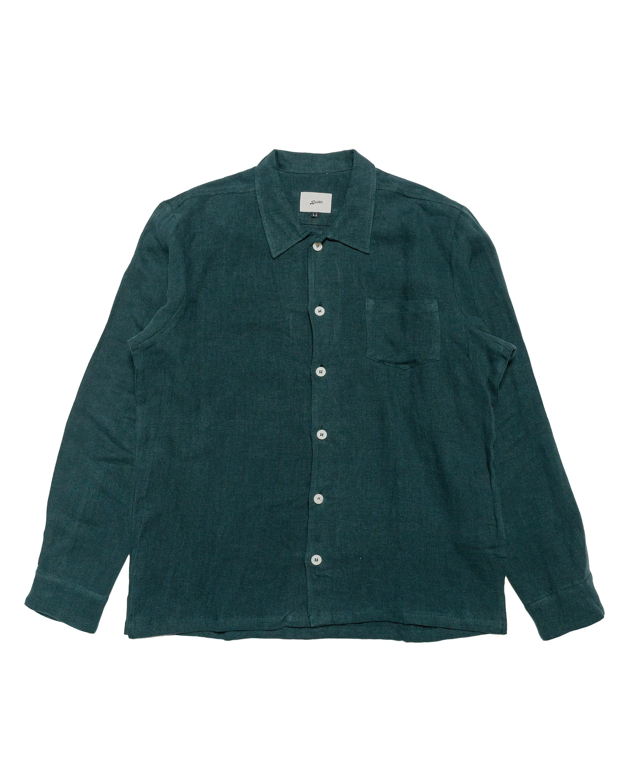 Bather Tiber Linen Leisure Shirt sold by Lost & Found
