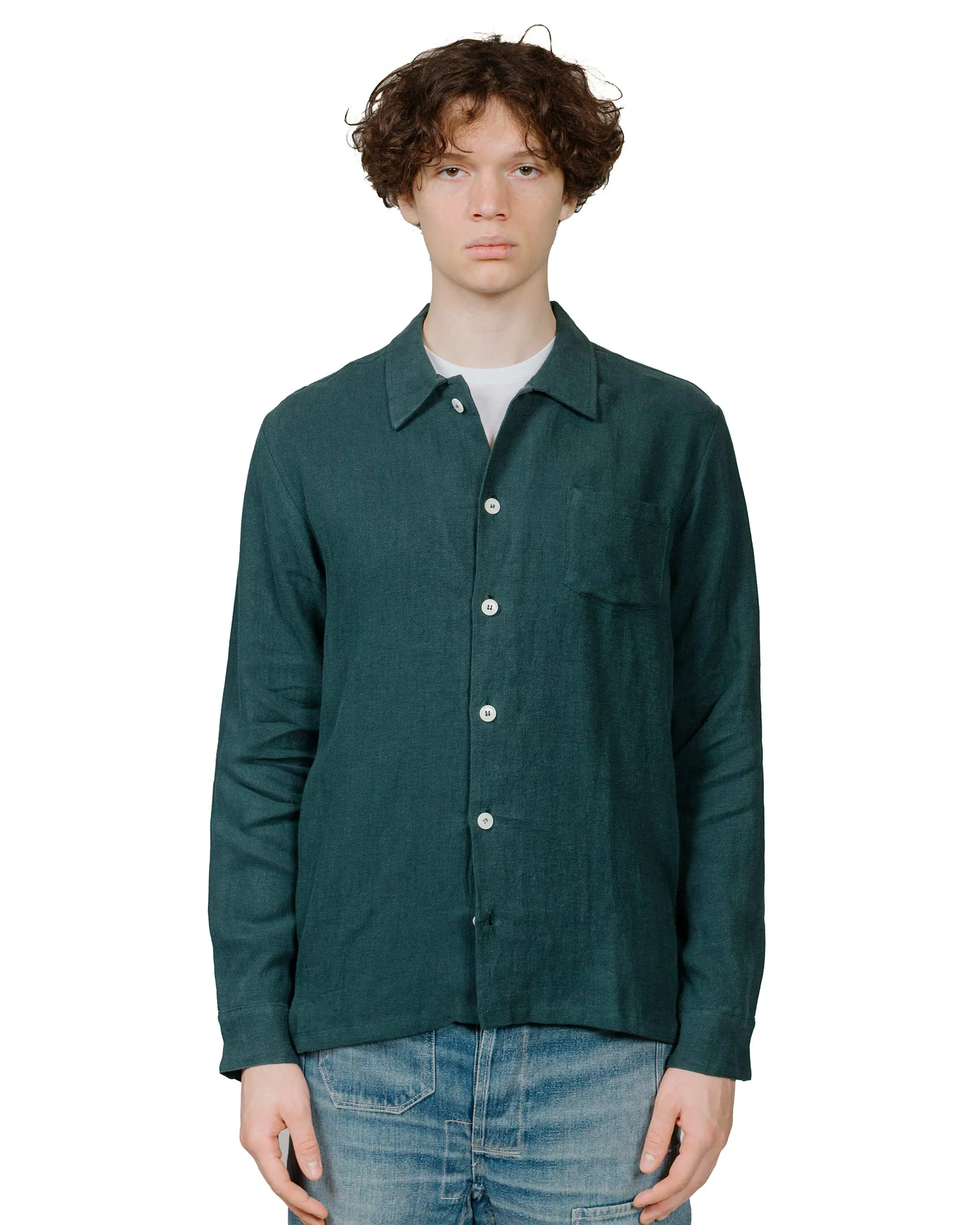 Bather Tiber Linen Leisure Shirt sold by Lost & Found product image thumbnail 2