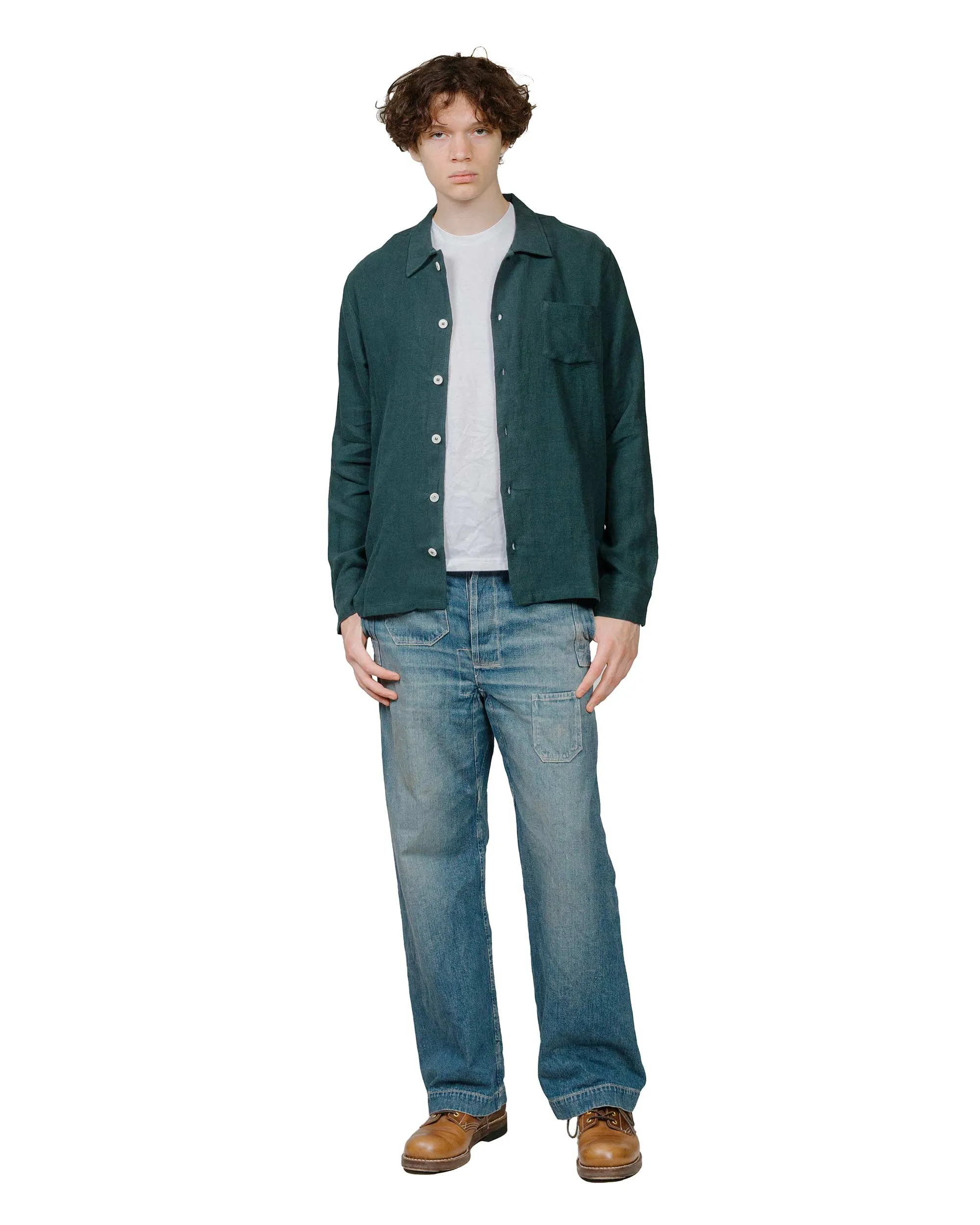 Bather Tiber Linen Leisure Shirt sold by Lost & Found product image thumbnail 4