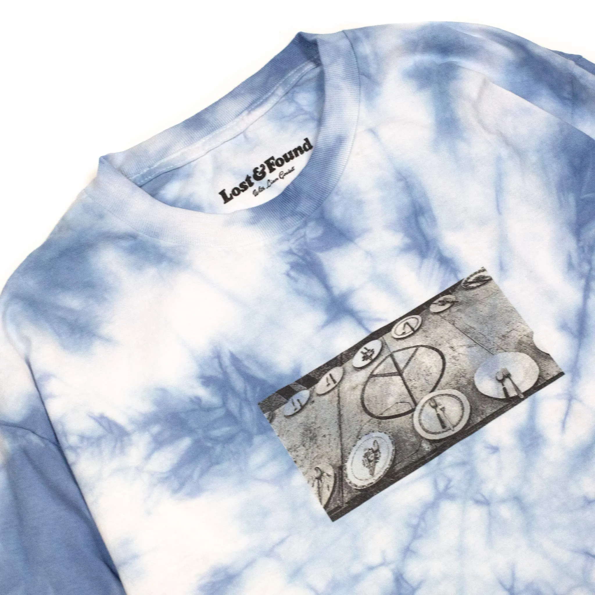 Liam Goslett Hippie Dining Table Tie Dye Tee Blue sold by Lost & Found product image thumbnail 4