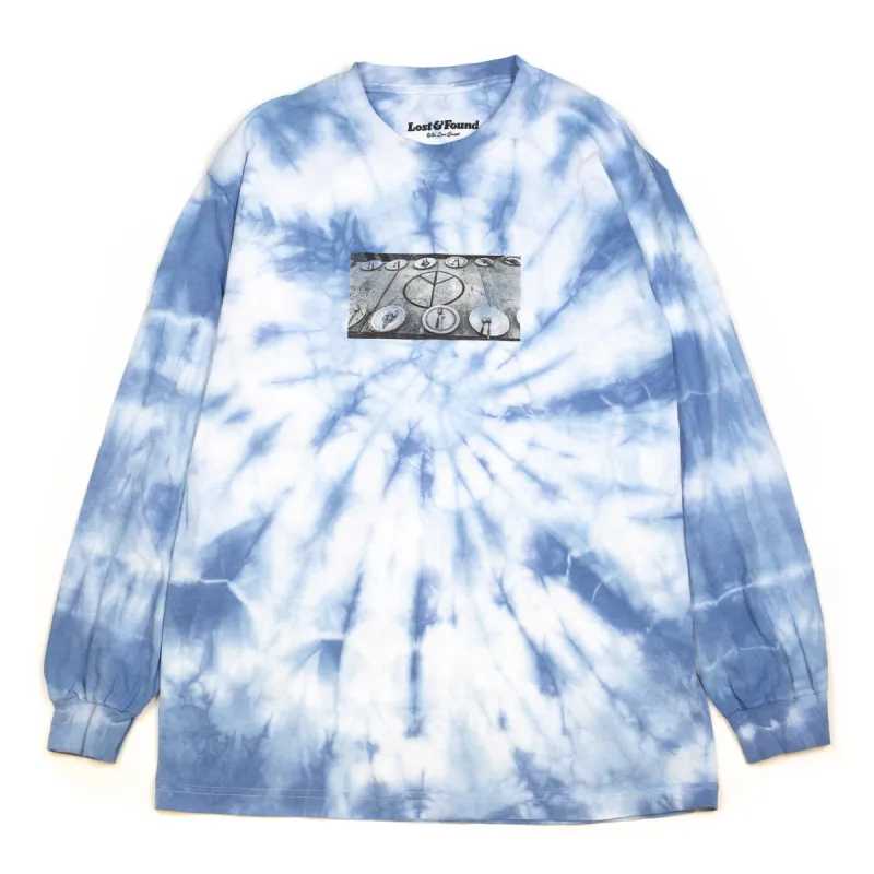 Liam Goslett Hippie Dining Table Tie Dye Tee Blue sold by Lost & Found