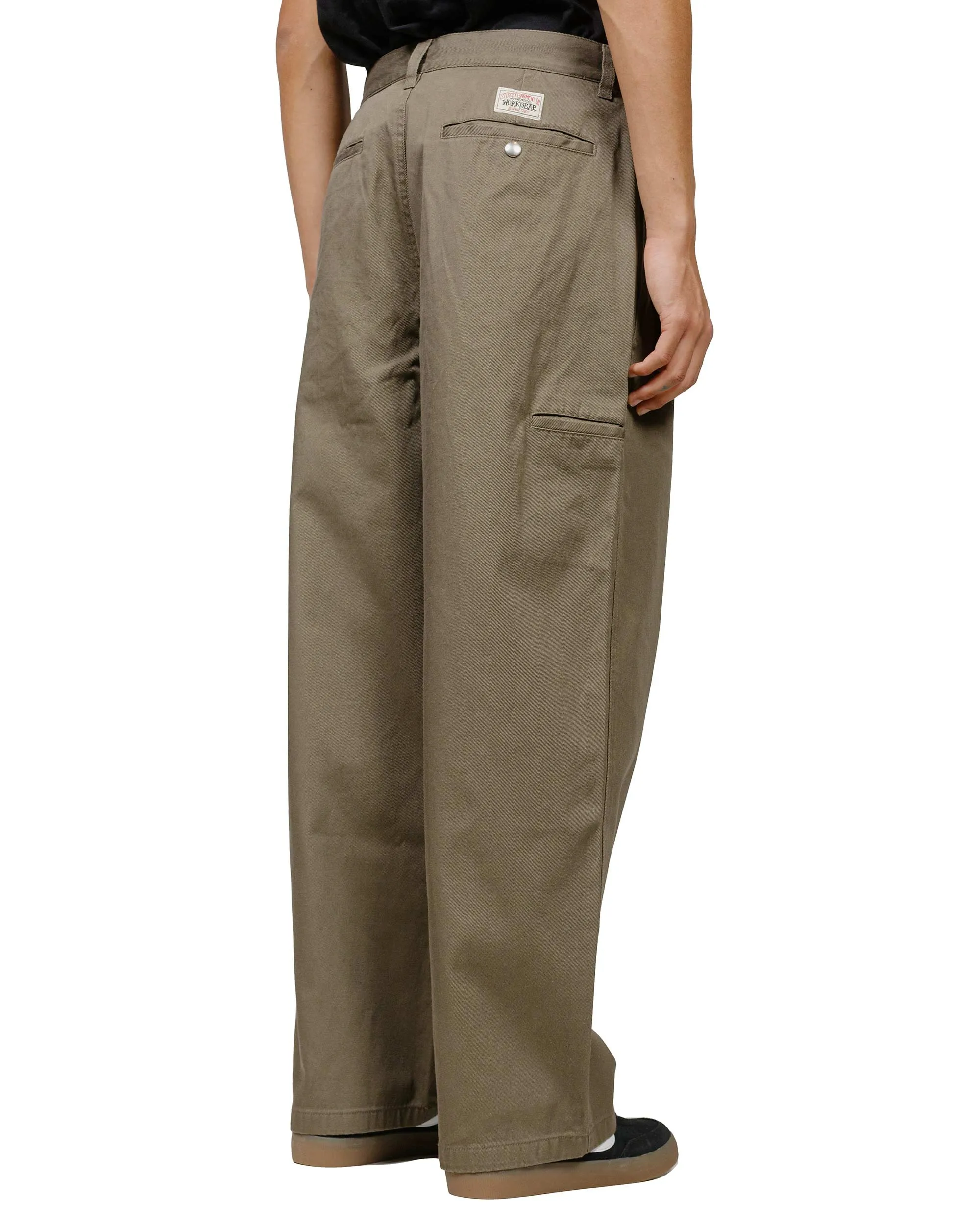 Stüssy Workgear Trouser Twill Surplus Green sold by Lost & Found product image thumbnail 3