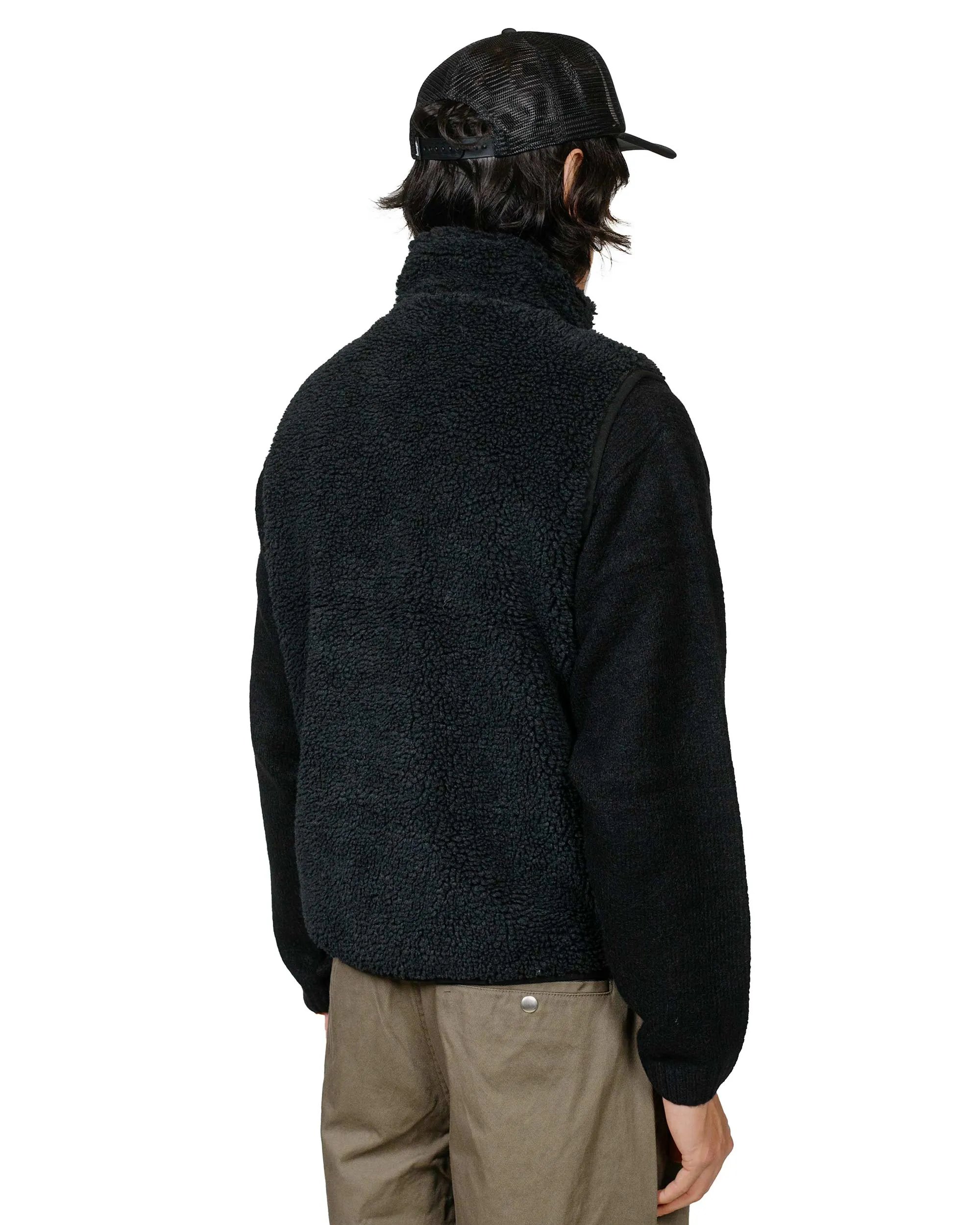 Stüssy Sherpa Reversible Vest Black sold by Lost & Found product image thumbnail 4
