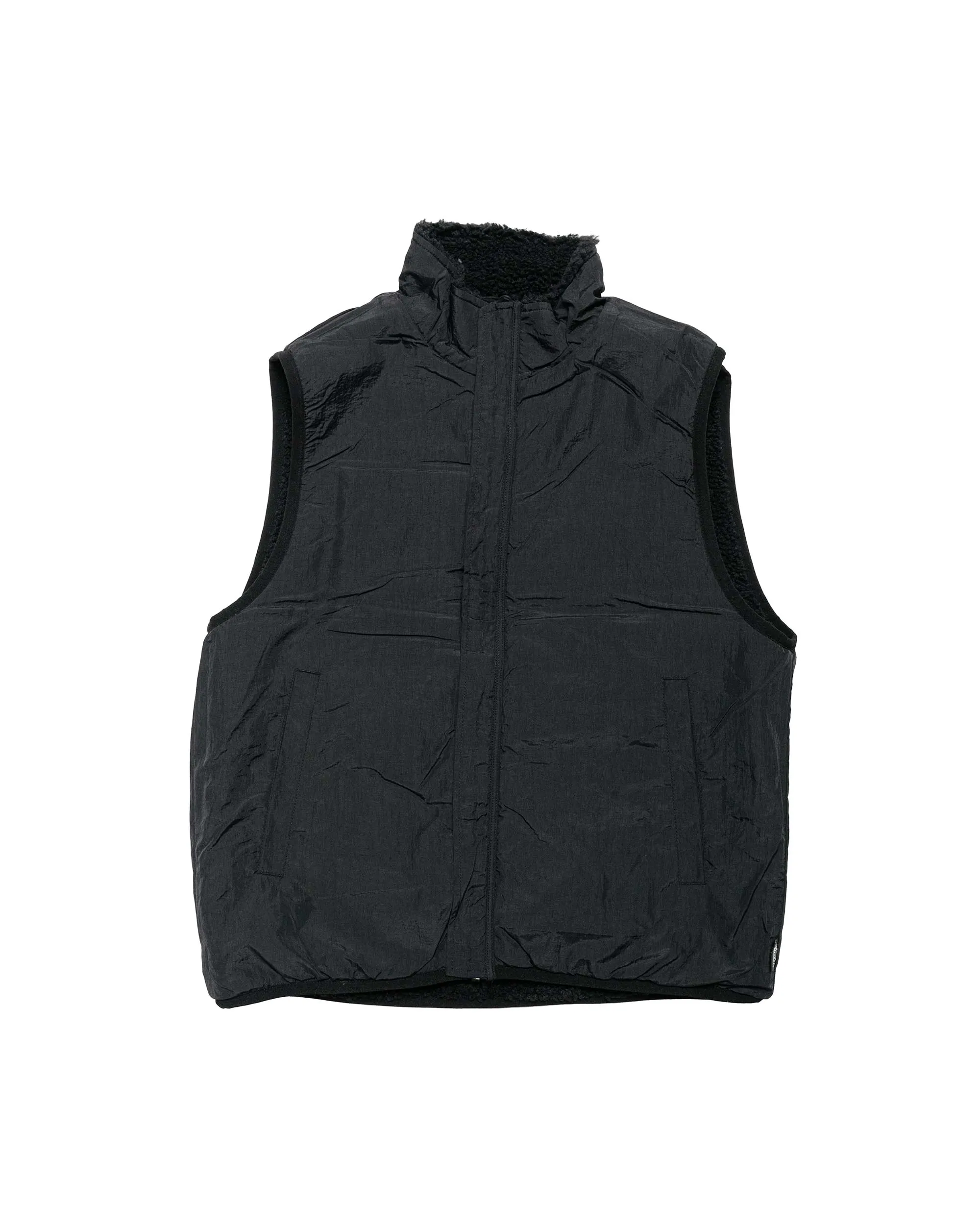 Stüssy Sherpa Reversible Vest Black sold by Lost & Found product image thumbnail 2