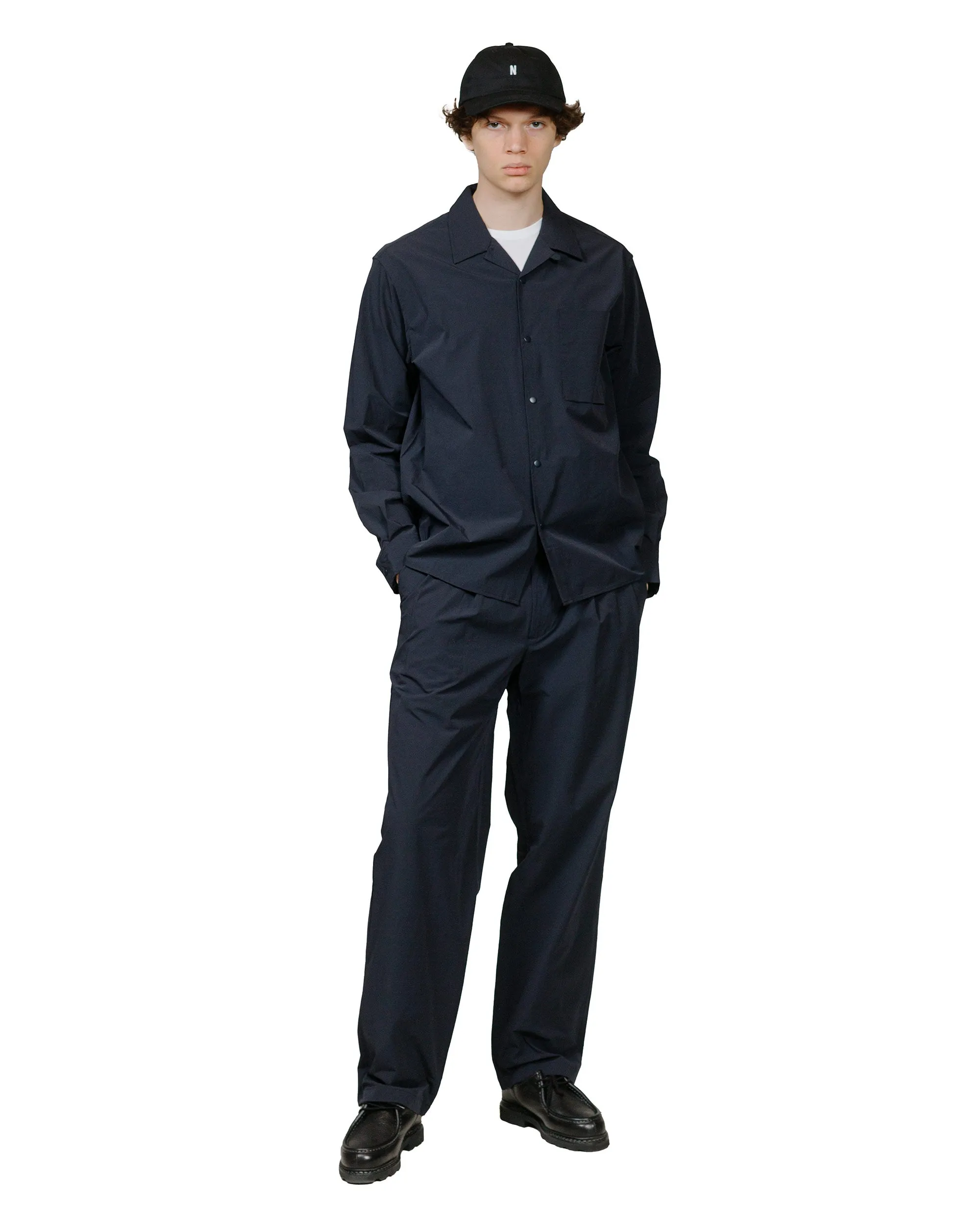 Norse Projects Carsten Travel Light Shirt LS Dark Navy sold by Lost & Found product image thumbnail 4