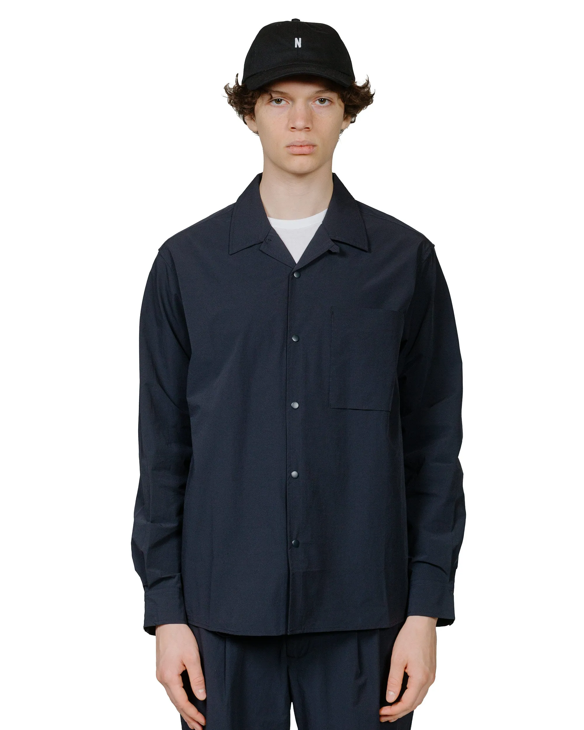 Norse Projects Carsten Travel Light Shirt LS Dark Navy sold by Lost & Found product image thumbnail 2