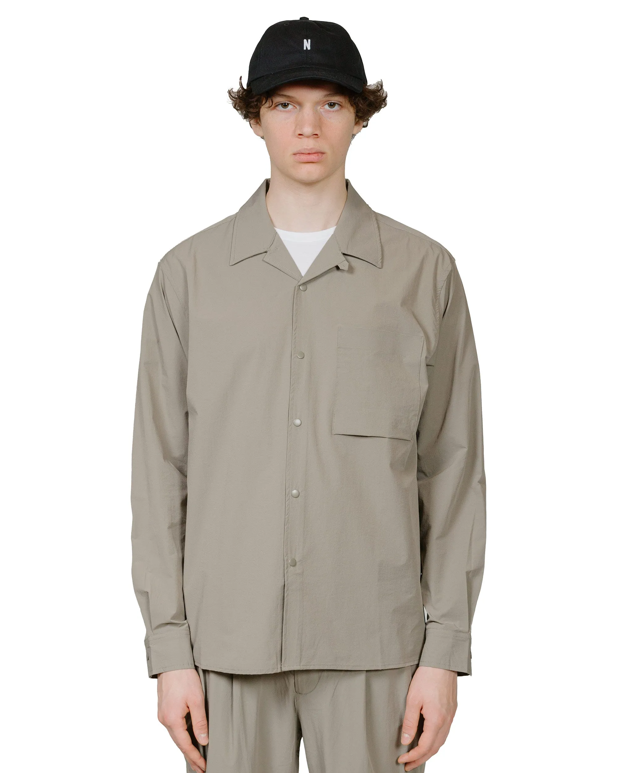 Norse Projects Carsten Travel Light Shirt LS Concrete Grey sold by Lost & Found product image thumbnail 2