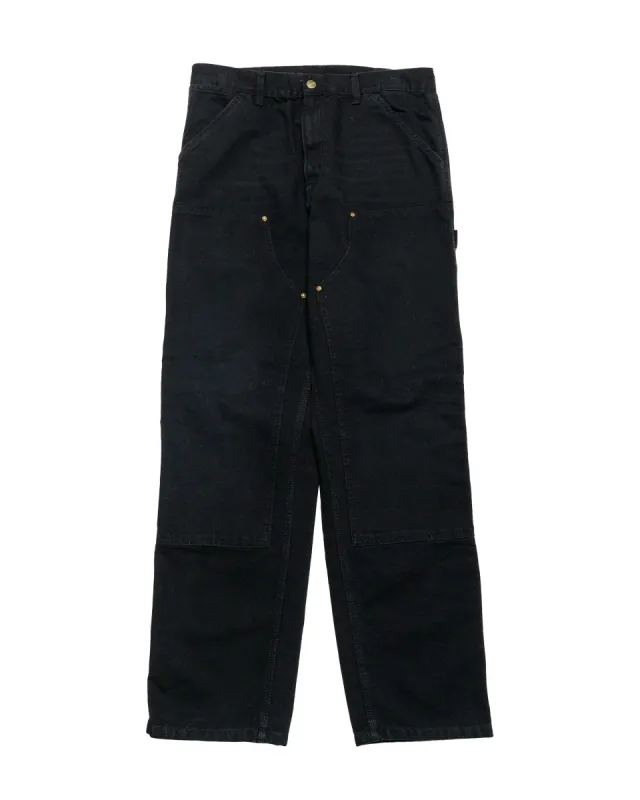 Carhartt W.I.P. Double Knee Pant Black Aged Canvas sold by Lost & Found