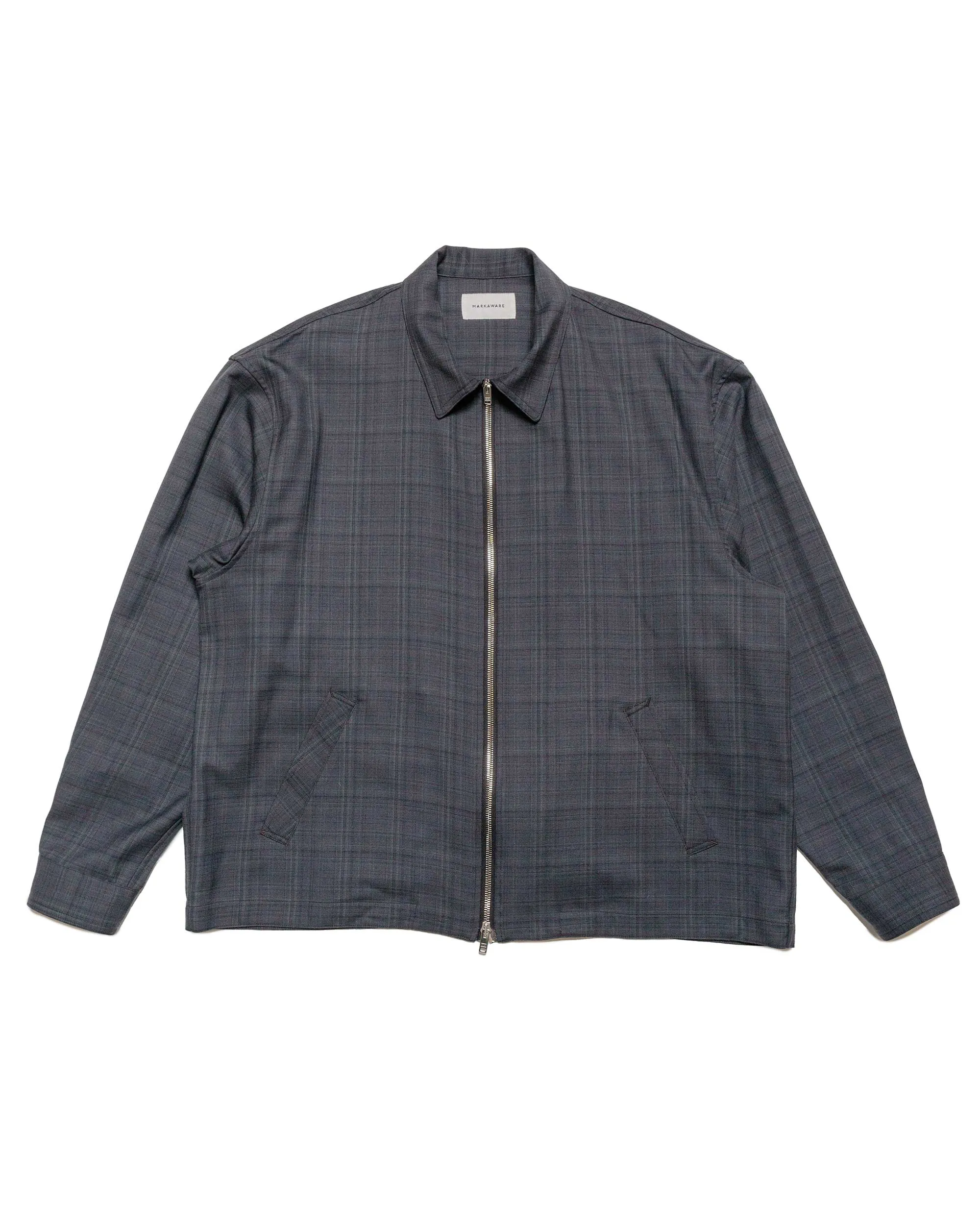 MARKAWARE Sports Jacket 2/80 Organic Wool Check Viyella Charcoal Check sold by Lost & Found