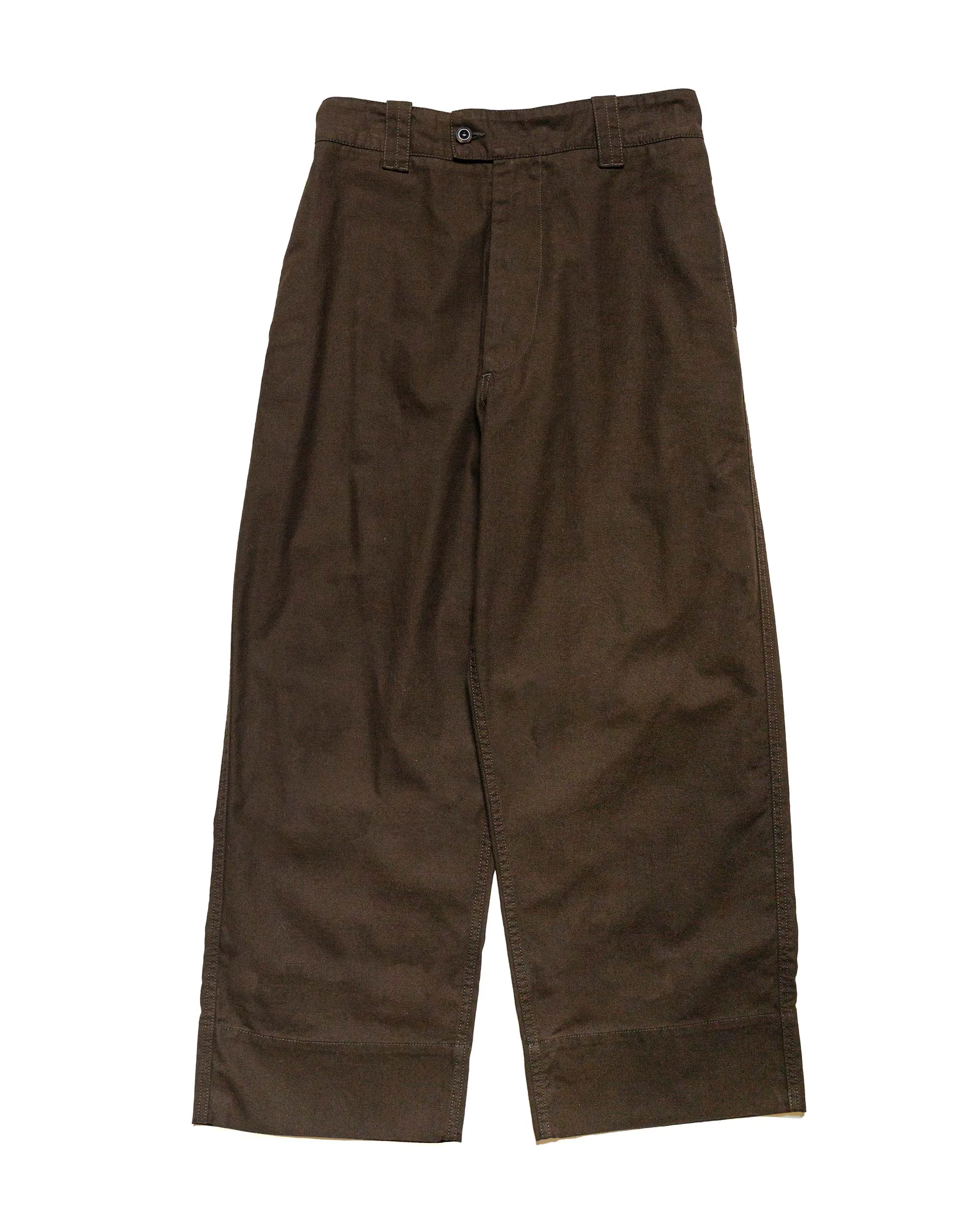MHL Painters Trouser Dry Cotton Gabardine Ebony sold by Lost & Found