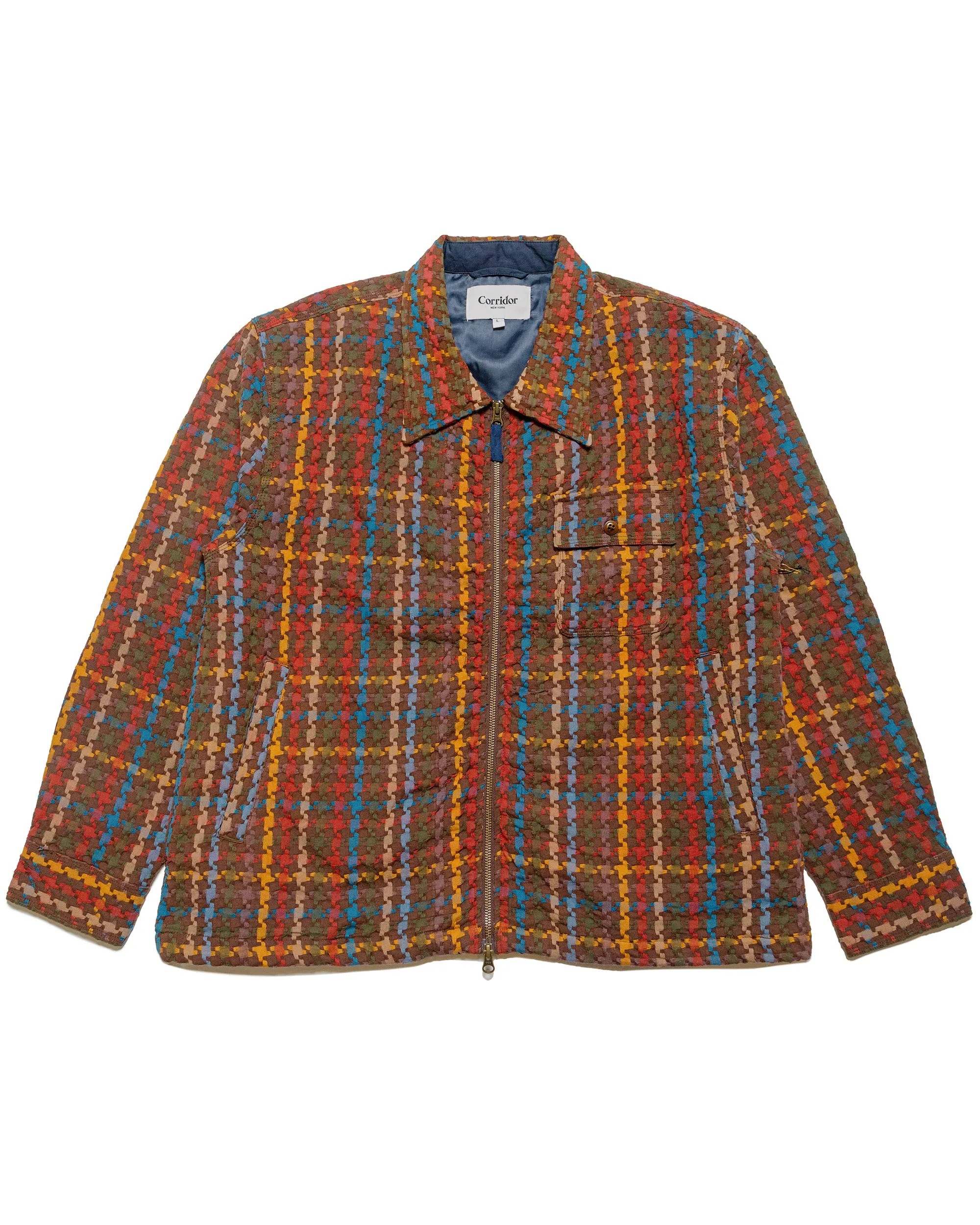Corridor Rainbow Houndstooth Jacket Multi sold by Lost & Found