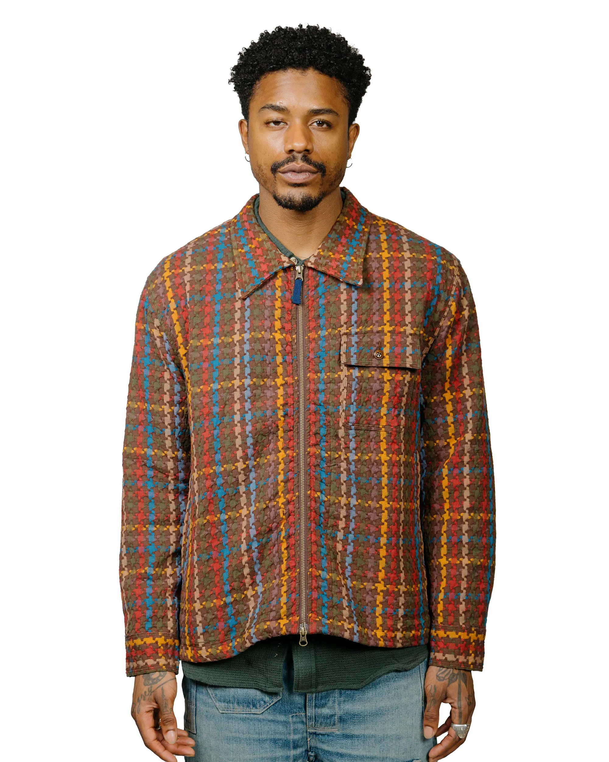 Corridor Rainbow Houndstooth Jacket Multi sold by Lost & Found product image thumbnail 2