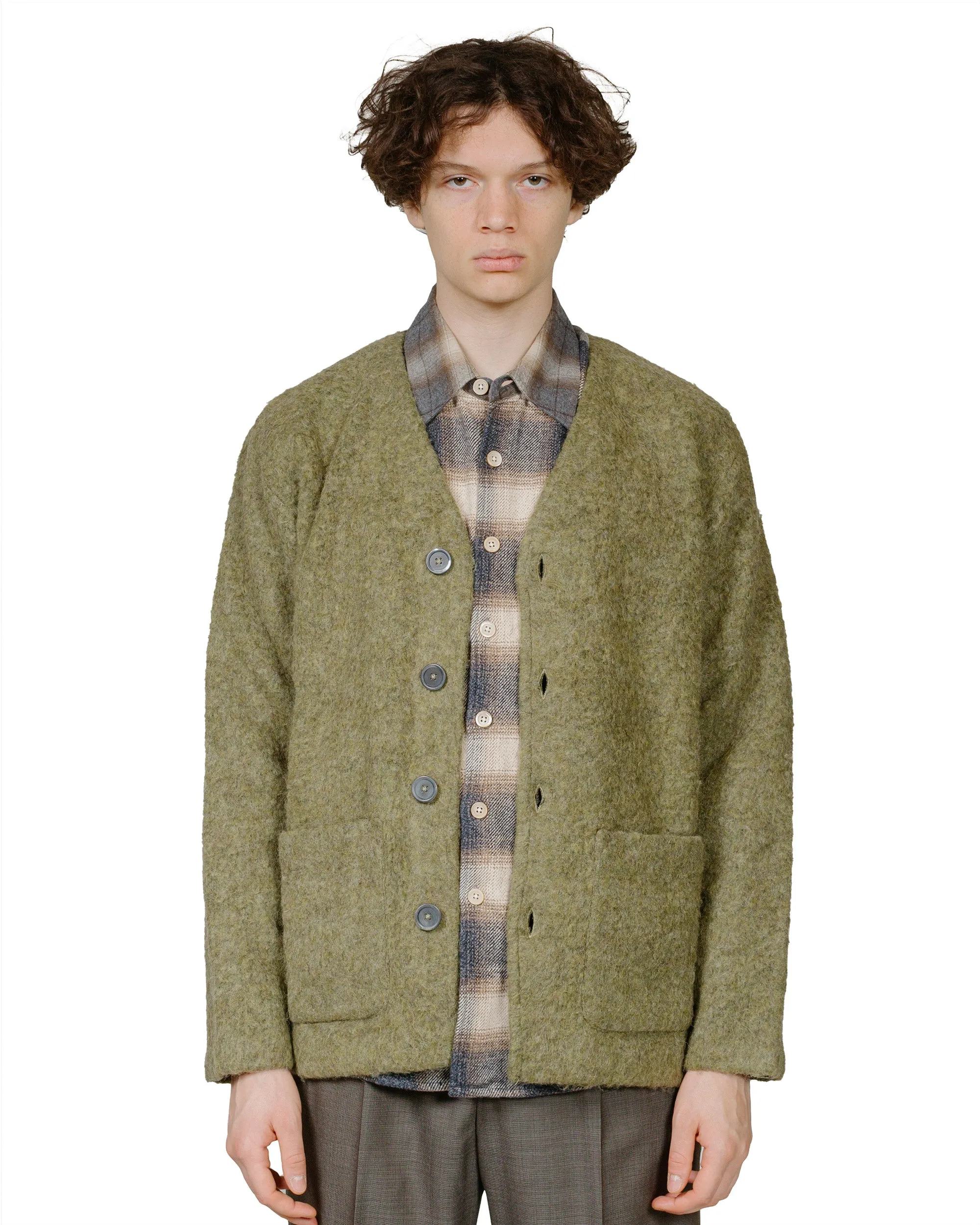 Our Legacy Cardigan Fresh Moss Tumble Wool sold by Lost & Found product image thumbnail 2