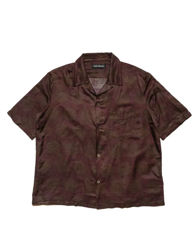 Our Legacy Heusen Shirt Shortsleeve Dotted Print Cotton Silk sold by Lost & Found