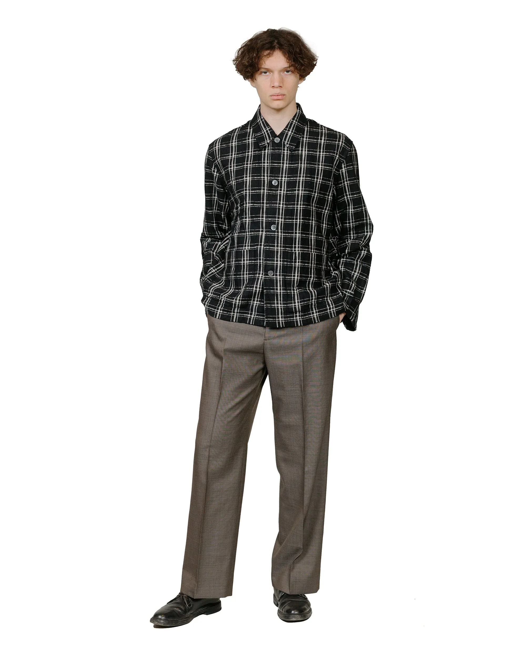 Our Legacy Haven Jacket Black/White Helix Flannel sold by Lost & Found product image thumbnail 4