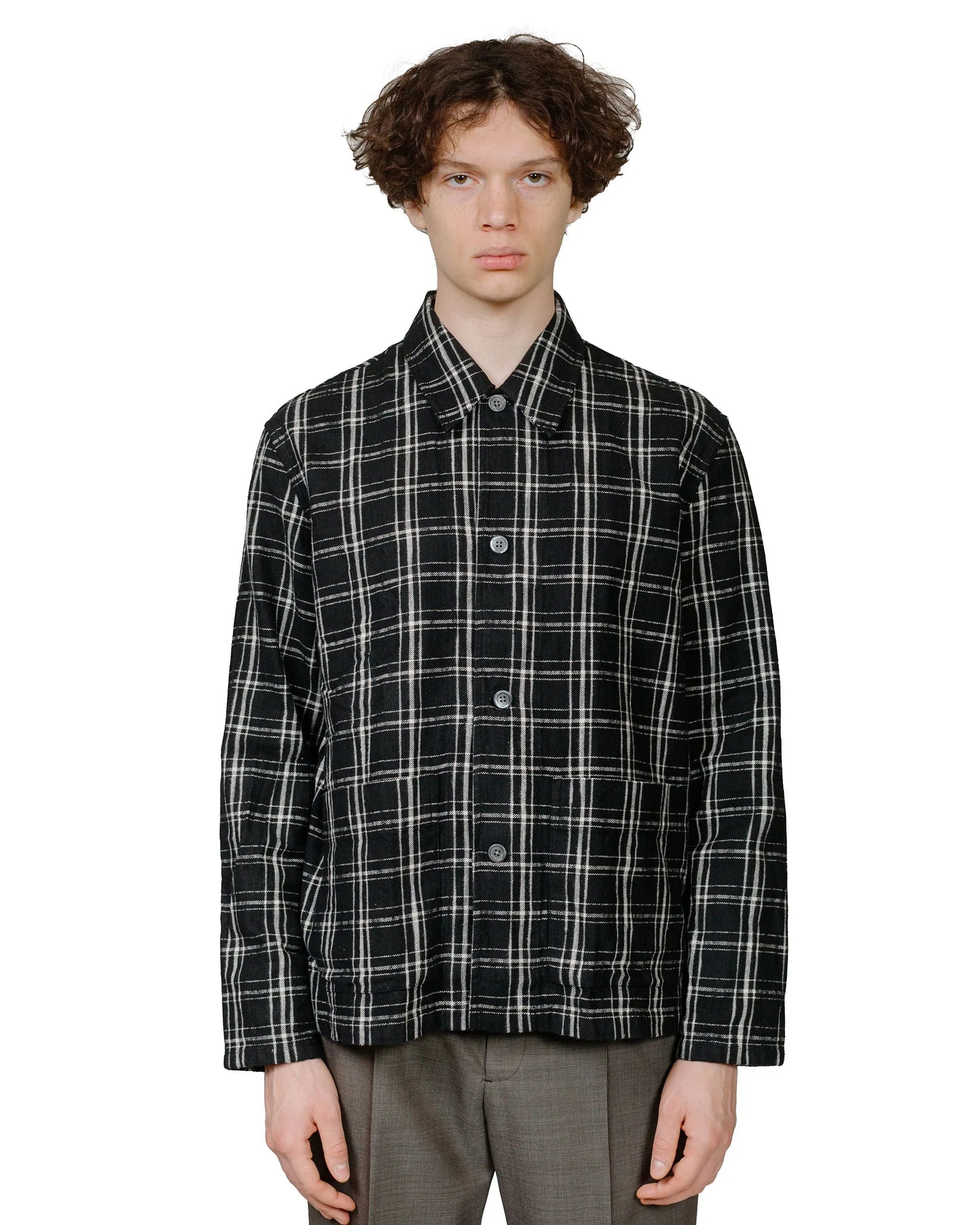 Our Legacy Haven Jacket Black/White Helix Flannel sold by Lost & Found product image thumbnail 2