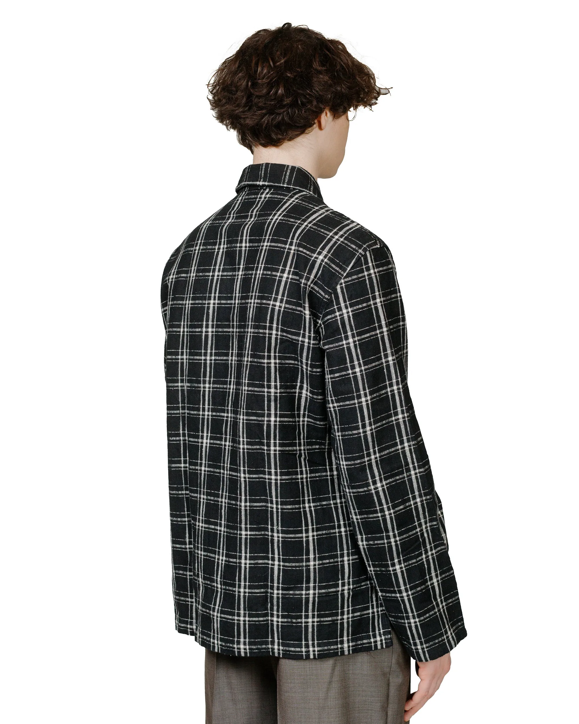 Our Legacy Haven Jacket Black/White Helix Flannel sold by Lost & Found product image thumbnail 3